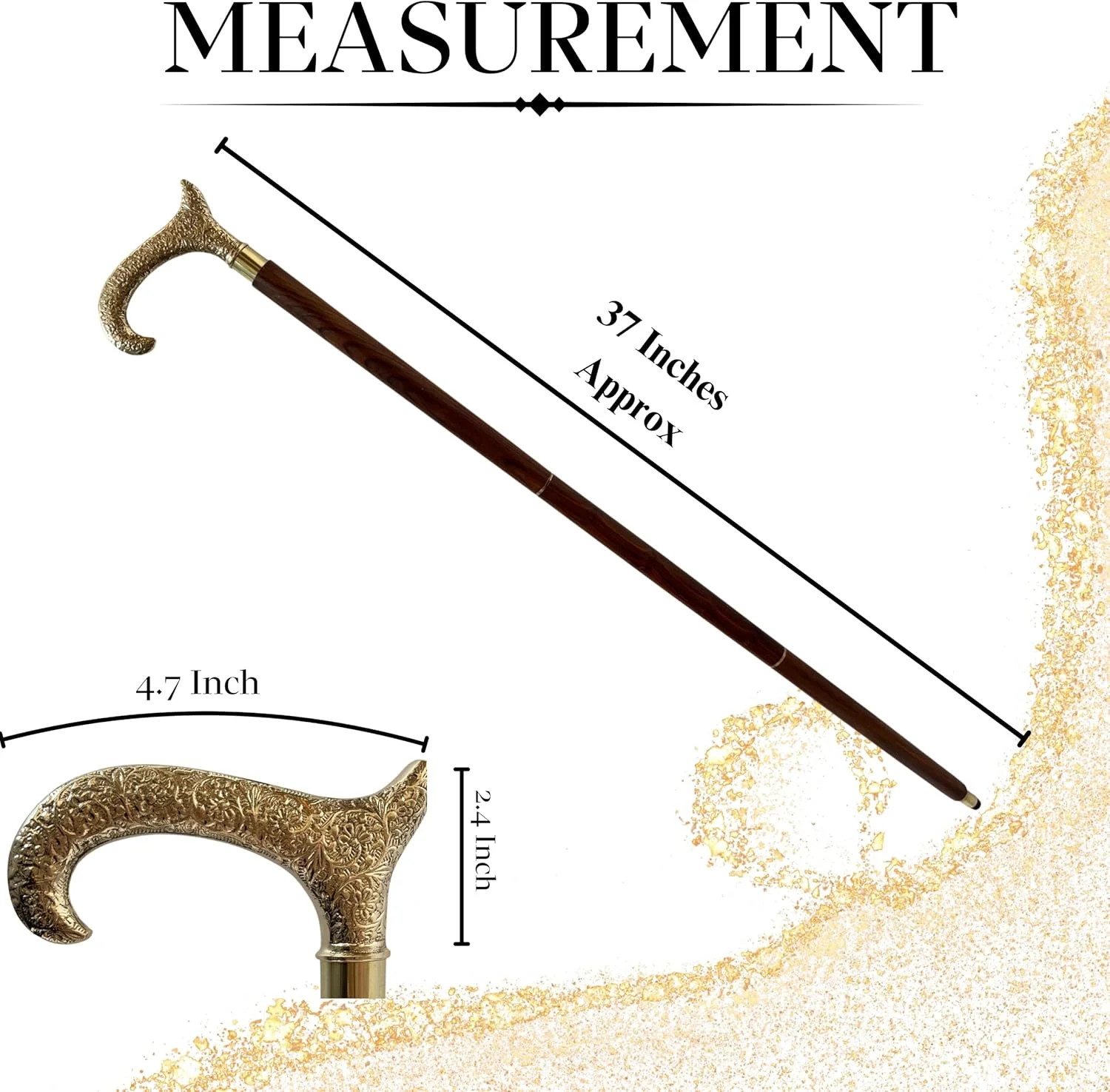 عصاهای پیاده روی و عصاهای دربی قرون وسطایی با دسته برنجی - هدیه مقرون به صرفه عصای پیاده روی تزئینی چوبی بیانیه مد برای مردان/زنان/سالمندان/پدربزرگ و مادربزرگ ها عصاهای پیاده روی و عصاهای دربی قرون وسطایی با دسته برنجی - هدیه مقرون به صرفه عصای پیاده روی تزئینی چوبی بیانیه مد برای مردان/زنان/سالمندان/پدربزرگ و مادربزرگ ها