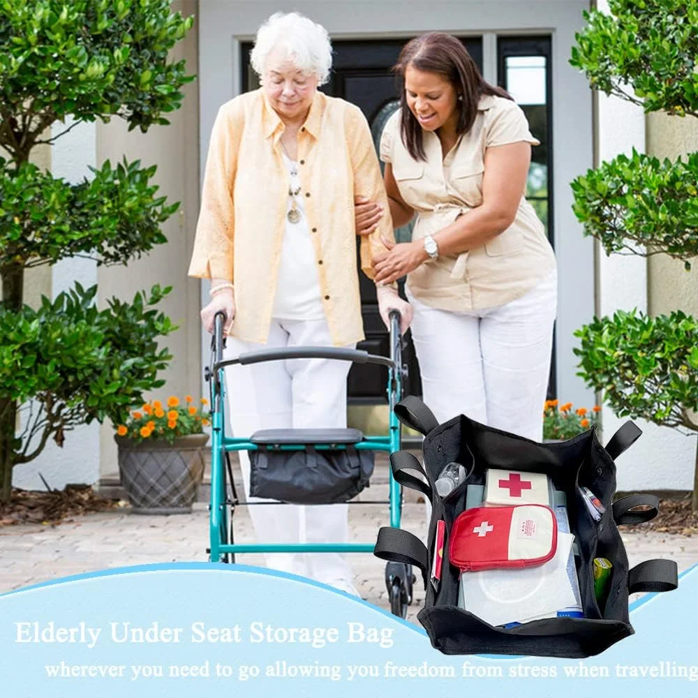 کیف رولیتر زیر صندلی سالمندان مدیس برای افراد معلول و کم توان، لوازم جانبی واکر حرکتی سنگین 1200D کیف رولیتر زیر صندلی سالمندان مدیس برای افراد معلول و کم توان، لوازم جانبی واکر حرکتی سنگین 1200D