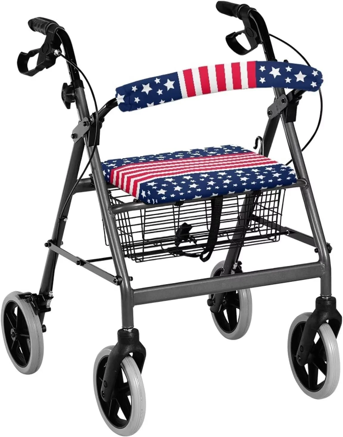 لوازم جانبی رولیتور واکر طرح پرچم آمریکا Luarisgur برای سالمندان، روکش صندلی واکر طرح ستاره و راه راه برای خانم ها و آقایان، روکش صندلی و پشتی رولیتور واکر جهانی لوازم جانبی رولیتور واکر طرح پرچم آمریکا Luarisgur برای سالمندان، روکش صندلی واکر طرح ستاره و راه راه برای خانم ها و آقایان، روکش صندلی و پشتی رولیتور واکر جهانی