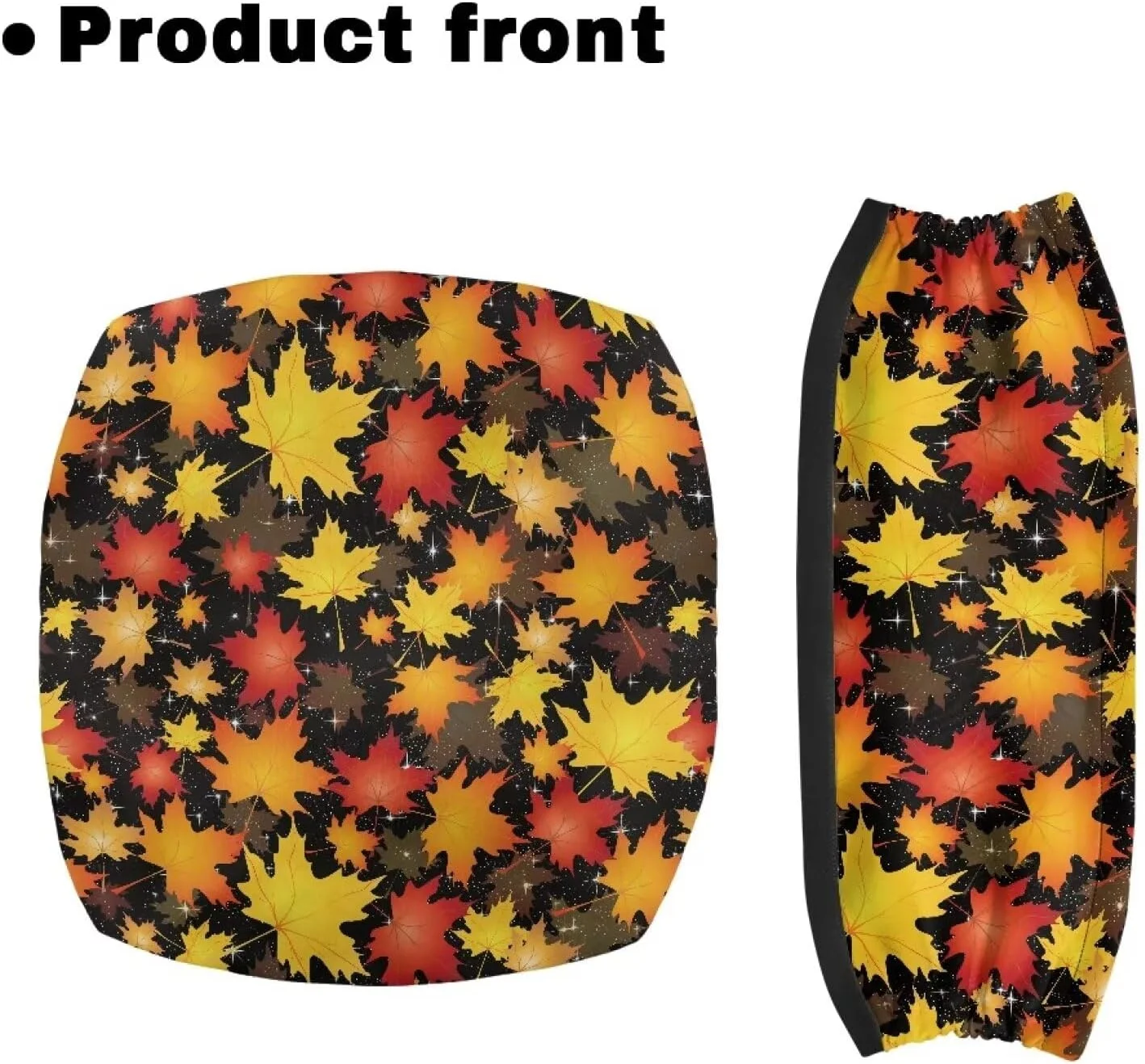 روکش صندلی و پشتی واکر رولی Luarisgur با طرح برگ پاییزی، لوازم جانبی واکر رولی برای سالمندان، روکش صندلی واکر قابل تنظیم برای خانم ها و آقایان، لوازم جانبی طرح دار برای واکرهای رولی