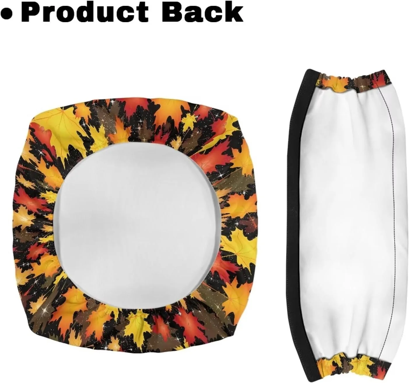 روکش صندلی و پشتی واکر رولی Luarisgur با طرح برگ پاییزی، لوازم جانبی واکر رولی برای سالمندان، روکش صندلی واکر قابل تنظیم برای خانم ها و آقایان، لوازم جانبی طرح دار برای واکرهای رولی