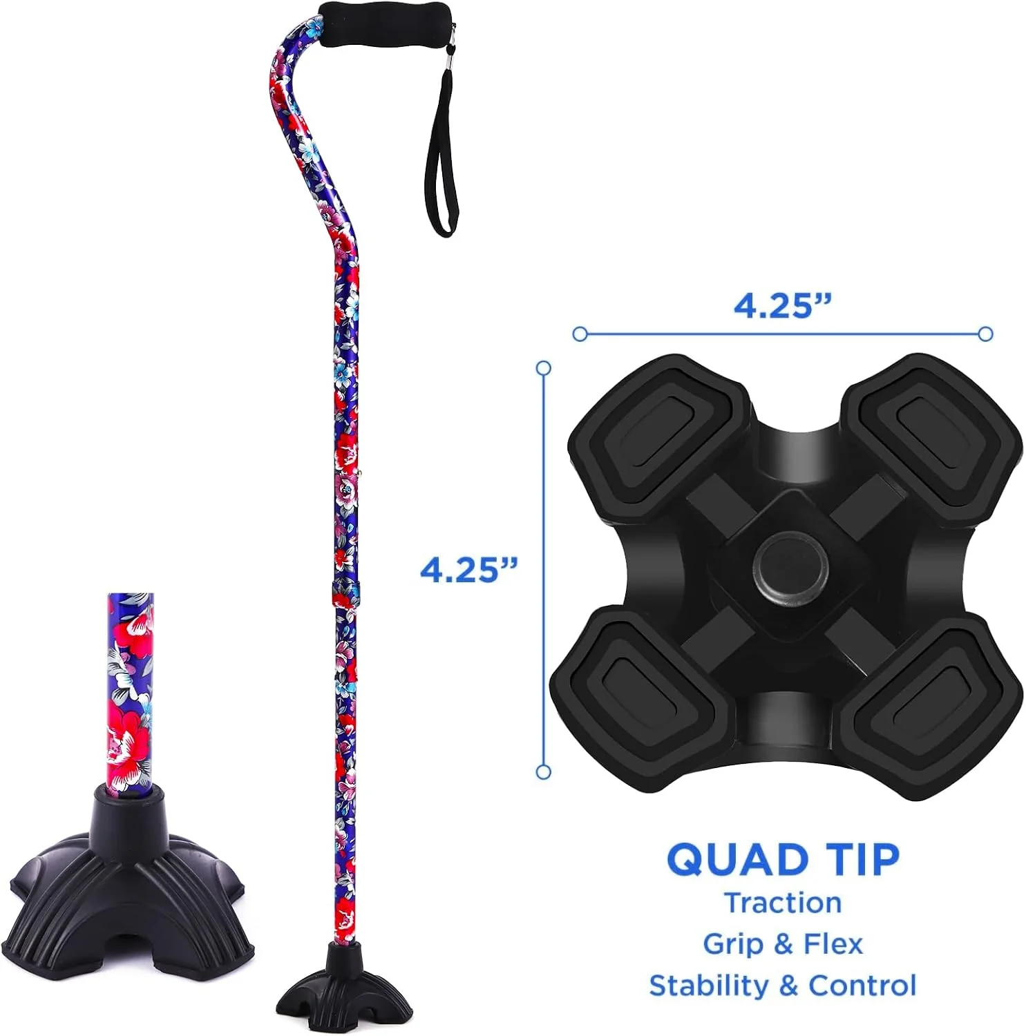 عصای پیاده روی LIXIANG برای زنان و مردان، عصای پیاده روی تاشو با دسته اسفنجی نرم، سبک وزن، مناسب برای آرتروز، سالمندان و معلولین عصای پیاده روی LIXIANG برای زنان و مردان، عصای پیاده روی تاشو با دسته اسفنجی نرم، سبک وزن، مناسب برای آرتروز، سالمندان و معلولین