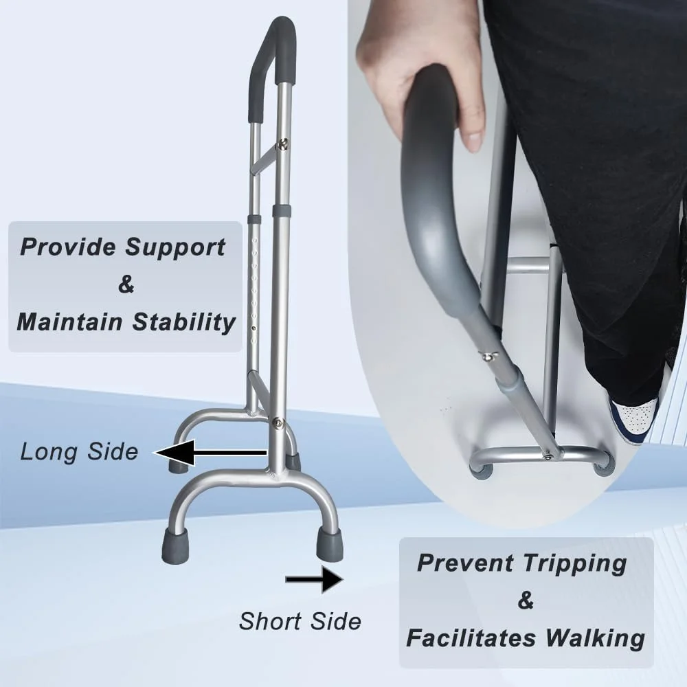 عصای پیاده روی آلیاژ آلومینیوم، سبک وزن، پایداری بیشتر و طراحی ضد لغزش، تا 136 کیلوگرم، ارتفاع قابل تنظیم 80 تا 100 سانتی متر، ابزار کمکی برای بهبود بدن، مناسب برای مردان و زنان مسن عصای پیاده روی آلیاژ آلومینیوم، سبک وزن، پایداری بیشتر و طراحی ضد لغزش، تا 136 کیلوگرم، ارتفاع قابل تنظیم 80 تا 100 سانتی متر، ابزار کمکی برای بهبود بدن، مناسب برای مردان و زنان مسن