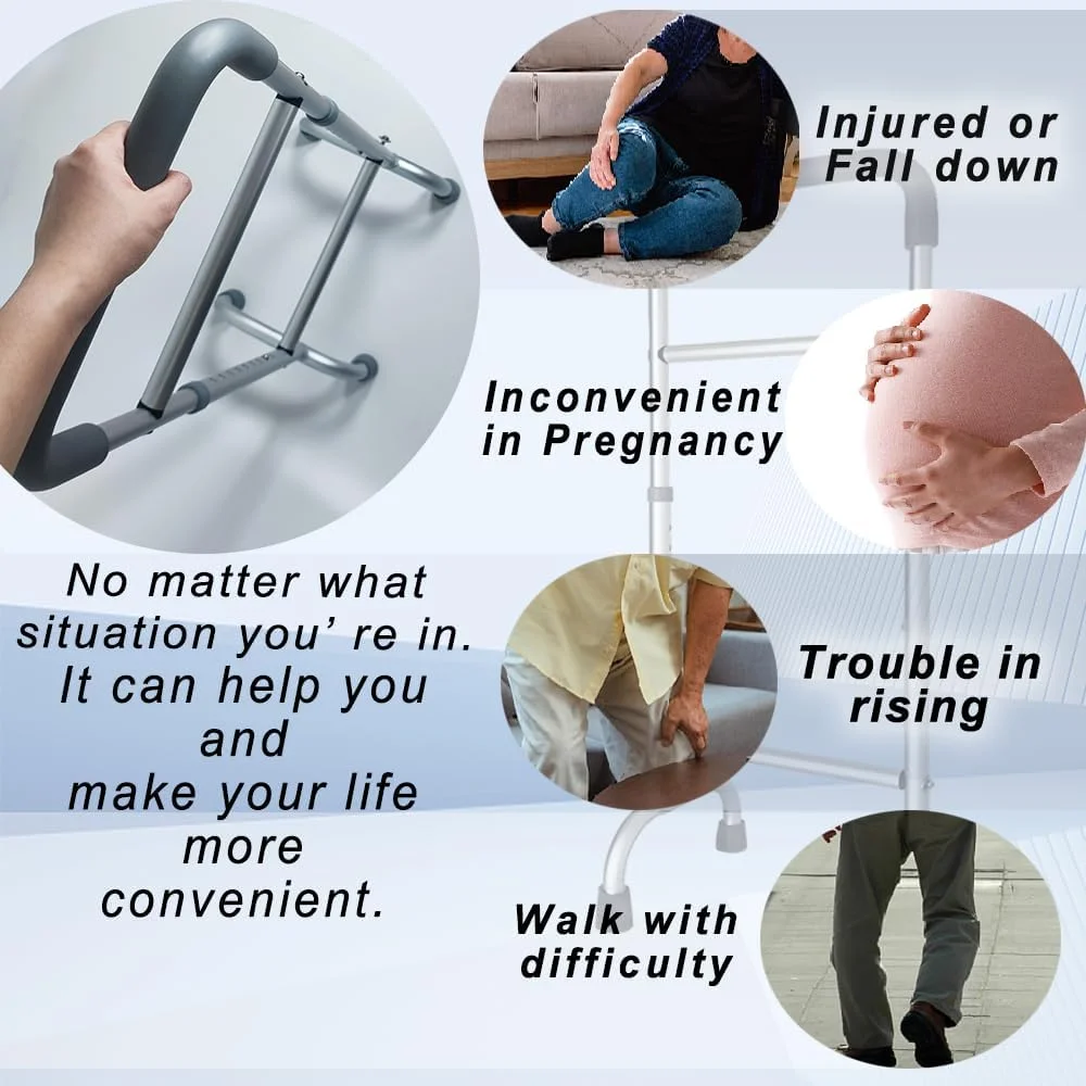 عصای پیاده روی آلیاژ آلومینیوم، سبک وزن، پایداری بیشتر و طراحی ضد لغزش، تا 136 کیلوگرم، ارتفاع قابل تنظیم 80 تا 100 سانتی متر، ابزار کمکی برای بهبود بدن، مناسب برای مردان و زنان مسن عصای پیاده روی آلیاژ آلومینیوم، سبک وزن، پایداری بیشتر و طراحی ضد لغزش، تا 136 کیلوگرم، ارتفاع قابل تنظیم 80 تا 100 سانتی متر، ابزار کمکی برای بهبود بدن، مناسب برای مردان و زنان مسن