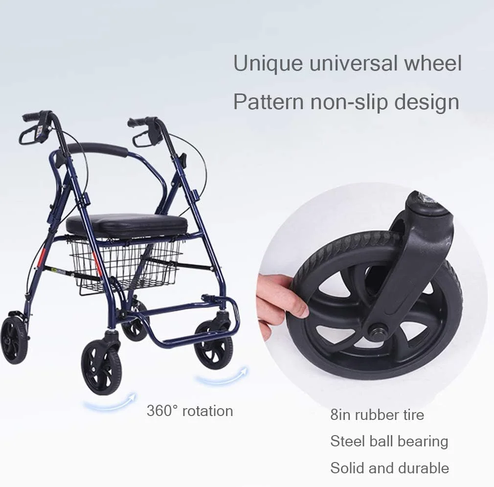 واکر، واکر چرخدار با حالت ایستاده، کمک حرکتی چرخدار Drive Medical، آلومینیوم فوق العاده سبک، واکر رولیتور قابل حمل با 4 چرخ برای سالمندان، سورپرایز کوچک آبی واکر، واکر چرخدار با حالت ایستاده، کمک حرکتی چرخدار Drive Medical، آلومینیوم فوق العاده سبک، واکر رولیتور قابل حمل با 4 چرخ برای سالمندان، سورپرایز کوچک آبی