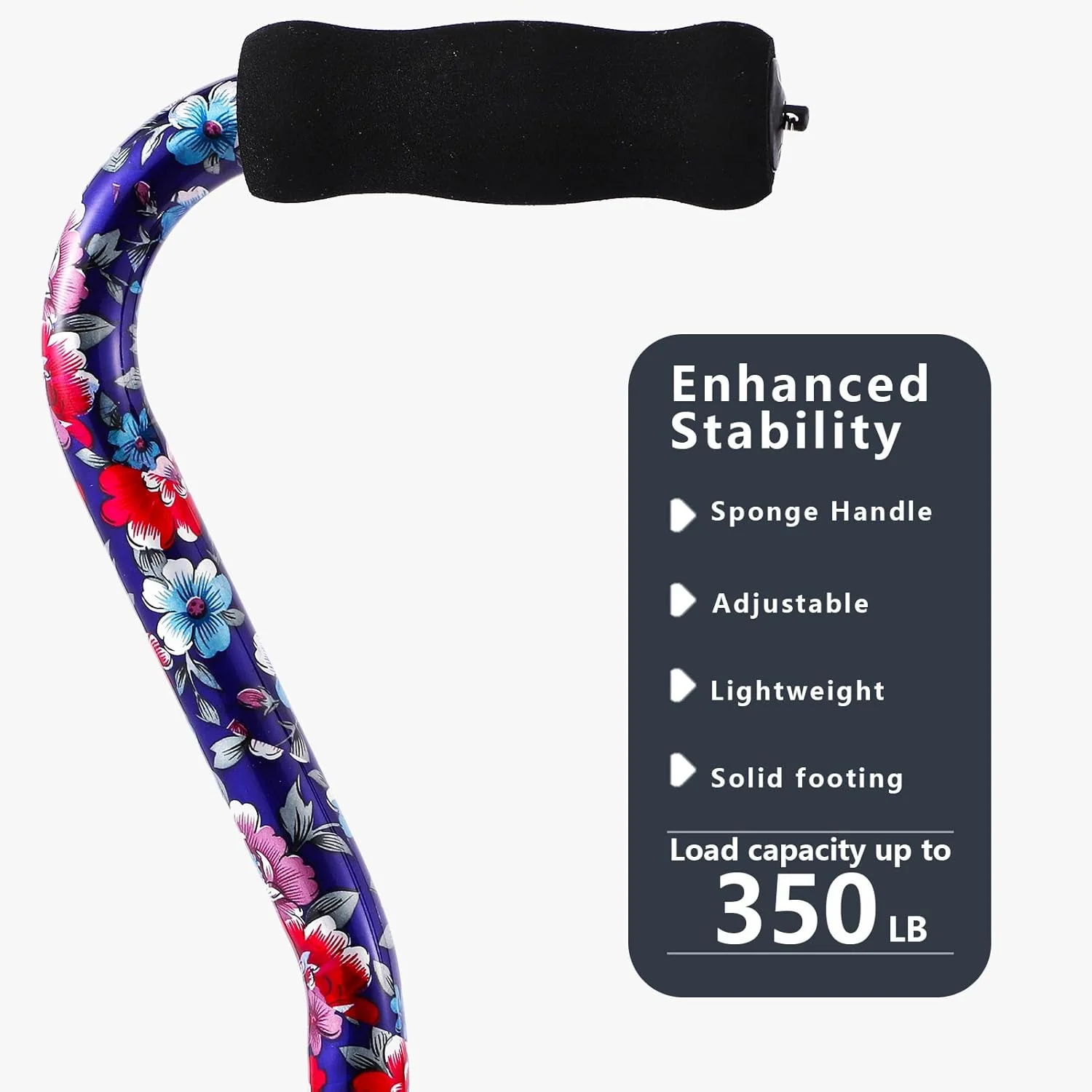 عصای پیاده روی LIXIANG برای زنان و مردان، عصای پیاده روی تاشو با دسته اسفنجی نرم، سبک وزن، مناسب برای آرتروز، سالمندان و معلولین عصای پیاده روی LIXIANG برای زنان و مردان، عصای پیاده روی تاشو با دسته اسفنجی نرم، سبک وزن، مناسب برای آرتروز، سالمندان و معلولین