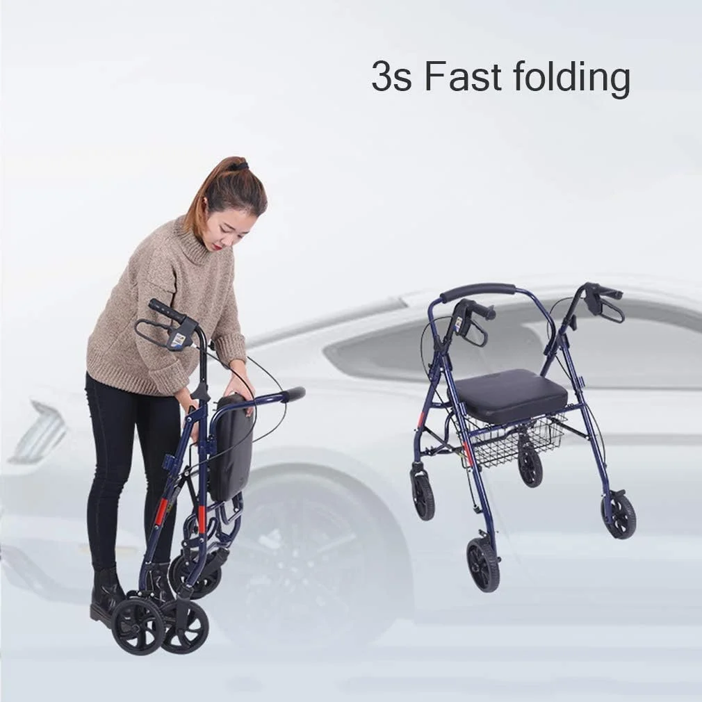 واکر، واکر چرخدار با حالت ایستاده، کمک حرکتی چرخدار Drive Medical، آلومینیوم فوق العاده سبک، واکر رولیتور قابل حمل با 4 چرخ برای سالمندان، سورپرایز کوچک آبی واکر، واکر چرخدار با حالت ایستاده، کمک حرکتی چرخدار Drive Medical، آلومینیوم فوق العاده سبک، واکر رولیتور قابل حمل با 4 چرخ برای سالمندان، سورپرایز کوچک آبی