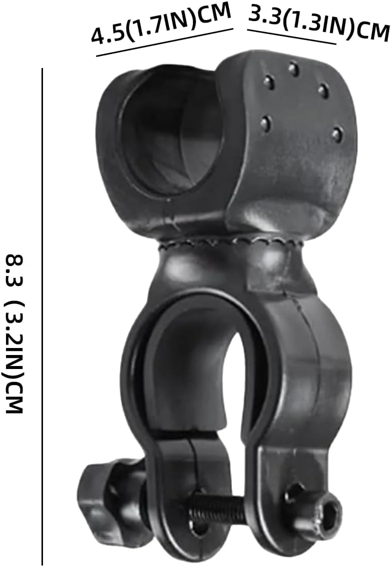 نگهدارنده عصا Lcyen بسته 2 عددی - نگهدارنده عصای جهانی برای اسکوتر حرکتی، عصا زیر بغل و لوازم جانبی ویلچر، نگهدارنده گیره چرخشی 360 درجه، براکت عصای بادوام