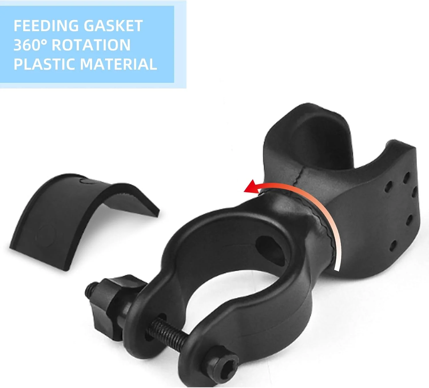 نگهدارنده عصا Lcyen بسته 2 عددی - نگهدارنده عصای جهانی برای اسکوتر حرکتی، عصا زیر بغل و لوازم جانبی ویلچر، نگهدارنده گیره چرخشی 360 درجه، براکت عصای بادوام