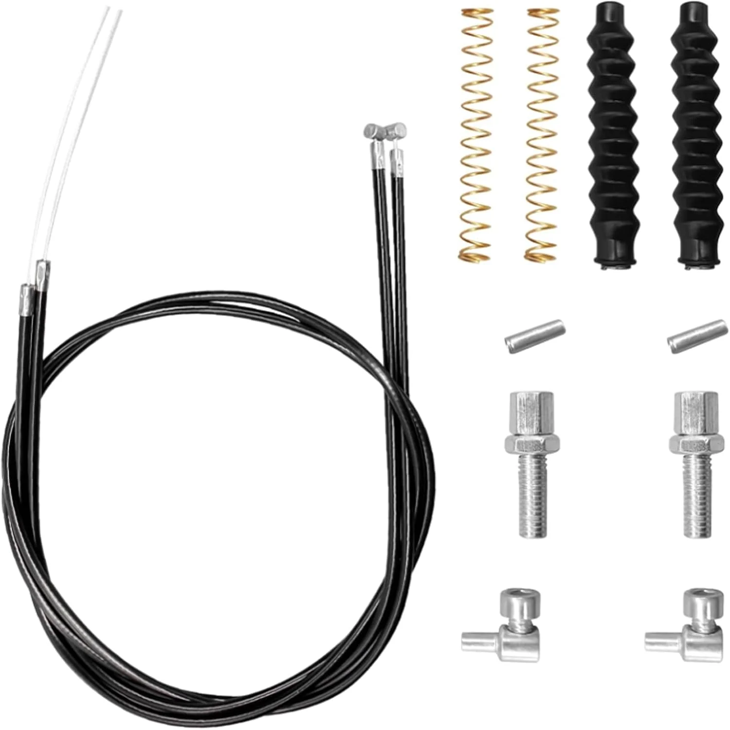 مجموعه 12 عددی کابل ترمز جایگزین KOOLEVER برای اسکوتر واکر و دوچرخه، کابل ترمز یونیورسال 45 اینچی، ایده آل برای اکثر رولیتورها، لوازم جانبی ضروری رولیتور برای افزایش تحرک و ایمنی