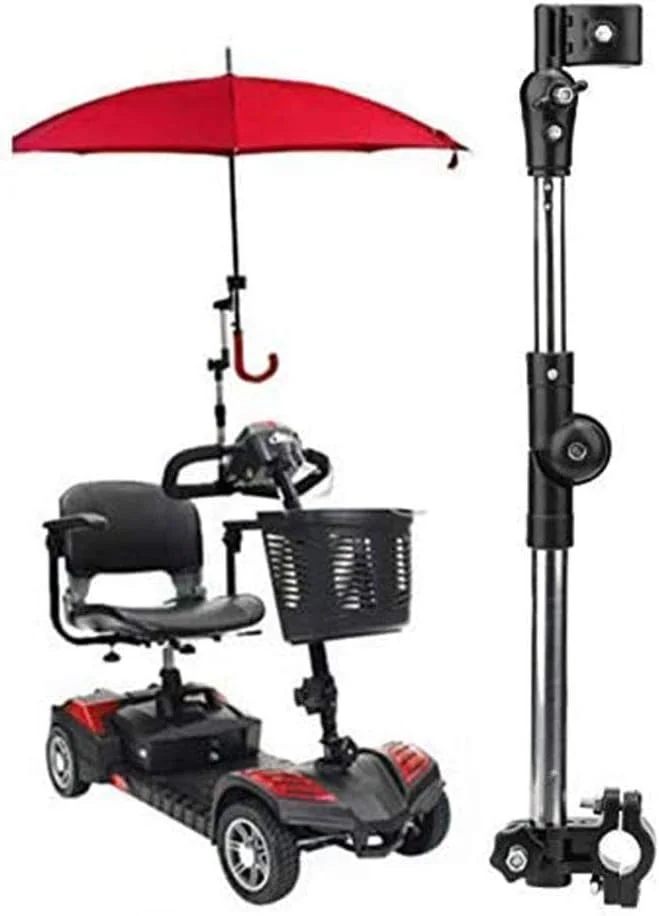 نگهدارنده چتر قابل تنظیم KSZJSD برای فضای باز، اتصال دهنده چتر، برای ویلچر، واکر، رولیتور، دوچرخه، کالسکه، لوازم جانبی ویلچر