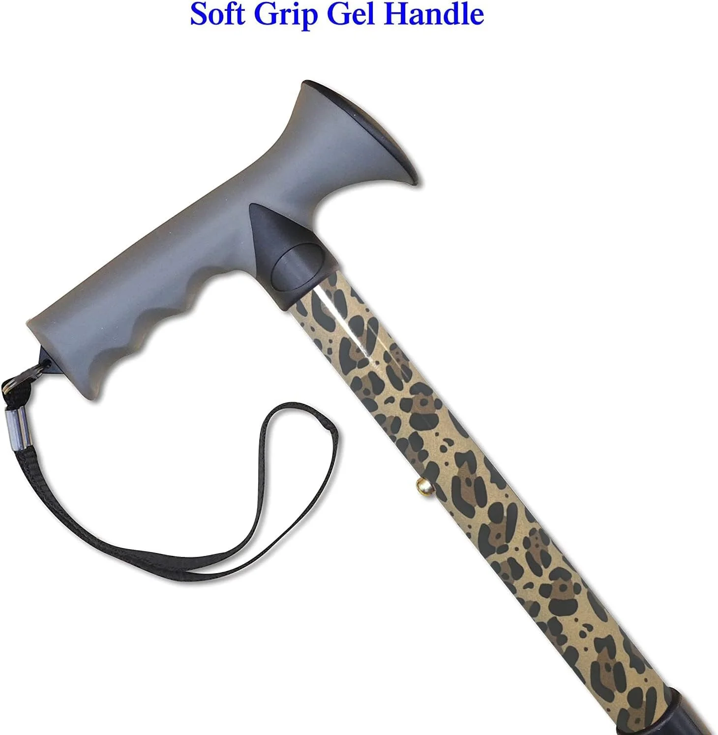 عصای پیاده روی لایف هلث کر با دسته ژله ای راحت برای آرتروز، سالمندان و معلولین، تاشو با ارتفاع قابل تنظیم، مشکی ساده، مناسب دست راست یا چپ، با نوک لاستیکی ضد لغزش، بند مچی، سبک وزن عصای پیاده روی لایف هلث کر با دسته ژله ای راحت برای آرتروز، سالمندان و معلولین، تاشو با ارتفاع قابل تنظیم، مشکی ساده، مناسب دست راست یا چپ، با نوک لاستیکی ضد لغزش، بند مچی، سبک وزن