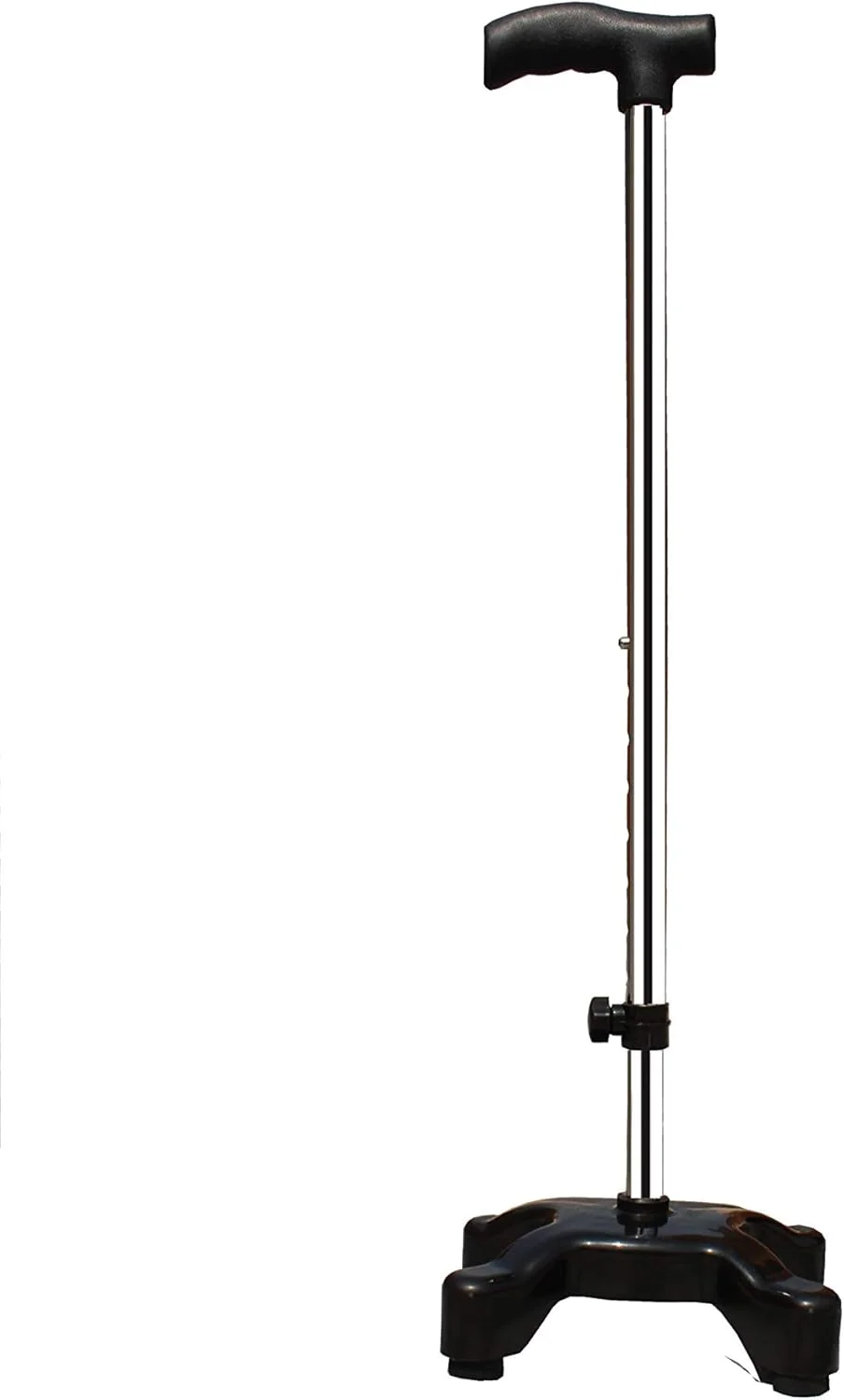 عصای چهارپایه آهنی KDS SURGICAL با قابلیت تنظیم ارتفاع (مشکی) عصای چهارپایه آهنی KDS SURGICAL با قابلیت تنظیم ارتفاع (مشکی)