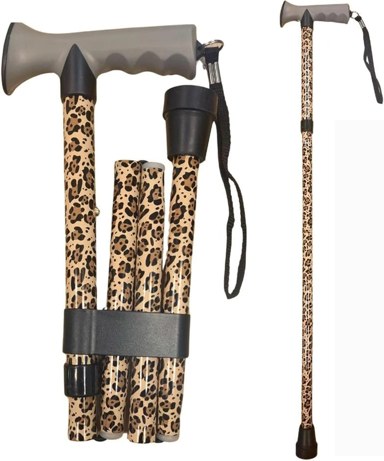 عصای پیاده روی لایف هلث کر با دسته ژله ای راحت برای آرتروز، سالمندان و معلولین، تاشو با ارتفاع قابل تنظیم، مشکی ساده، مناسب دست راست یا چپ، با نوک لاستیکی ضد لغزش، بند مچی، سبک وزن عصای پیاده روی لایف هلث کر با دسته ژله ای راحت برای آرتروز، سالمندان و معلولین، تاشو با ارتفاع قابل تنظیم، مشکی ساده، مناسب دست راست یا چپ، با نوک لاستیکی ضد لغزش، بند مچی، سبک وزن