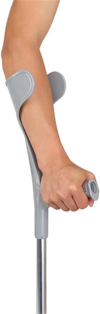 عصای زیر بغل JRZTC، عصای پیاده روی ضد لغزش تلسکوپی، آلومینیومی، سبک وزن، عصای کمکی پزشکی با دستگیره ارگونومیک، راحت روی آرنج