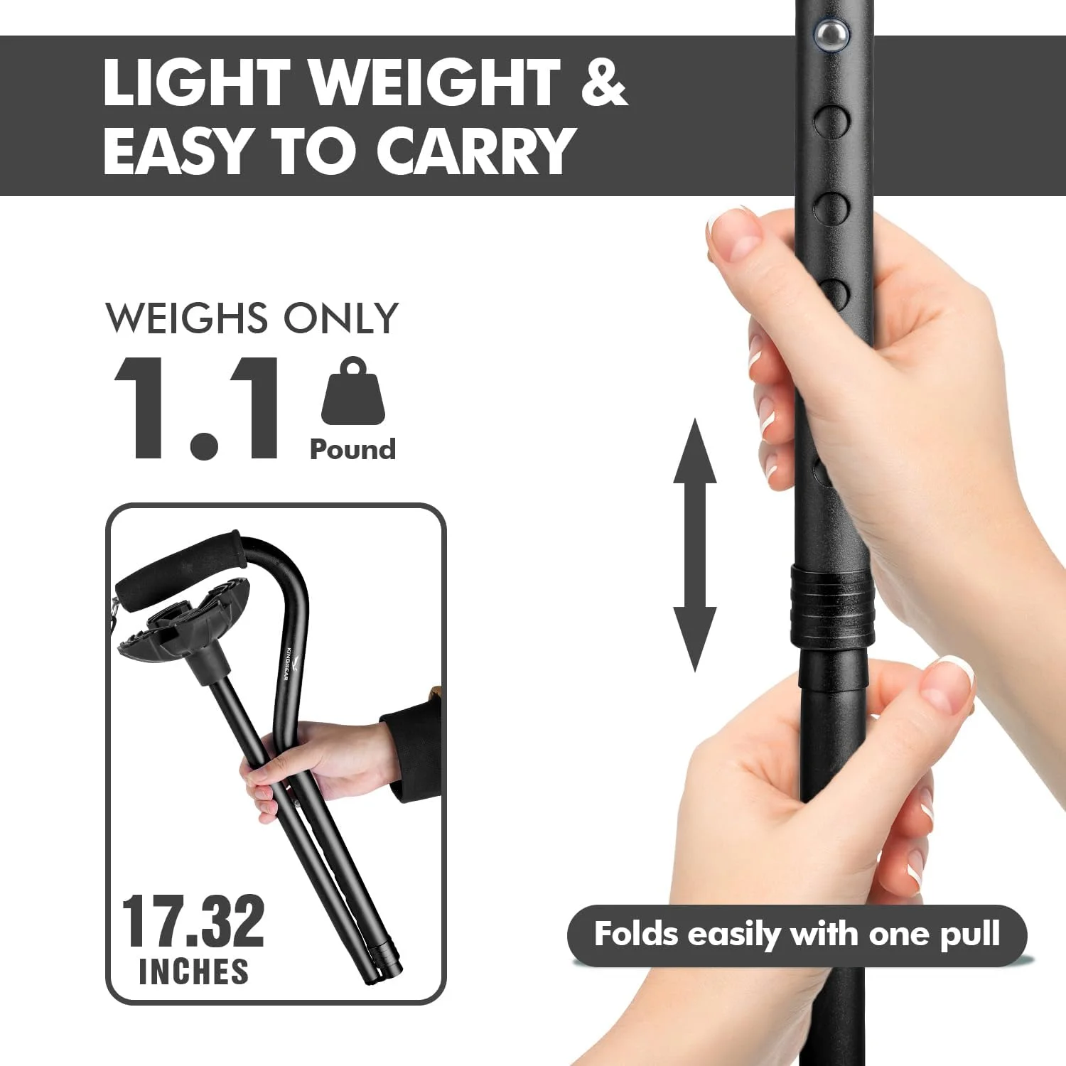 عصای پیاده روی کینگ گیر برای زنان و مردان، عصای پیاده روی سبک و محکم، عصا با قابلیت ایستادن خودکار، عصای پایه چهارگانه بزرگ برای سالمندان، عصای زیر بغل برای افراد دارای آسیب دیدگی پا عصای پیاده روی کینگ گیر برای زنان و مردان، عصای پیاده روی سبک و محکم، عصا با قابلیت ایستادن خودکار، عصای پایه چهارگانه بزرگ برای سالمندان، عصای زیر بغل برای افراد دارای آسیب دیدگی پا