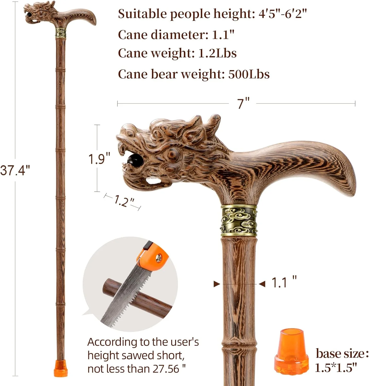 عصای چوبی ispuoocti، عصای پیاده روی چوبی طبیعی، عصای پیاده روی ارگونومیک برای مردان و زنان، عصای پیاده روی حکاکی شده دستی برای سالمندان، پشتیبانی بالا، سبک و پایدار، با یک کیف مسافرتی