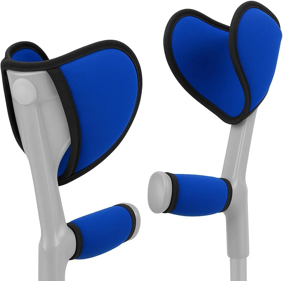 پدهای زیر بغل عصا آیسهاف - عصای زیر بغل کمک حرکتی - پد لوازم جانبی عصا در برابر فشار اصطکاک - بافر بالشتکی برای آرنج، بازو، پدهای عصای بازوی بالایی (آبی، مجموعه 4 عددی) پدهای زیر بغل عصا آیسهاف - عصای زیر بغل کمک حرکتی - پد لوازم جانبی عصا در برابر فشار اصطکاک - بافر بالشتکی برای آرنج، بازو، پدهای عصای بازوی بالایی (آبی، مجموعه 4 عددی)