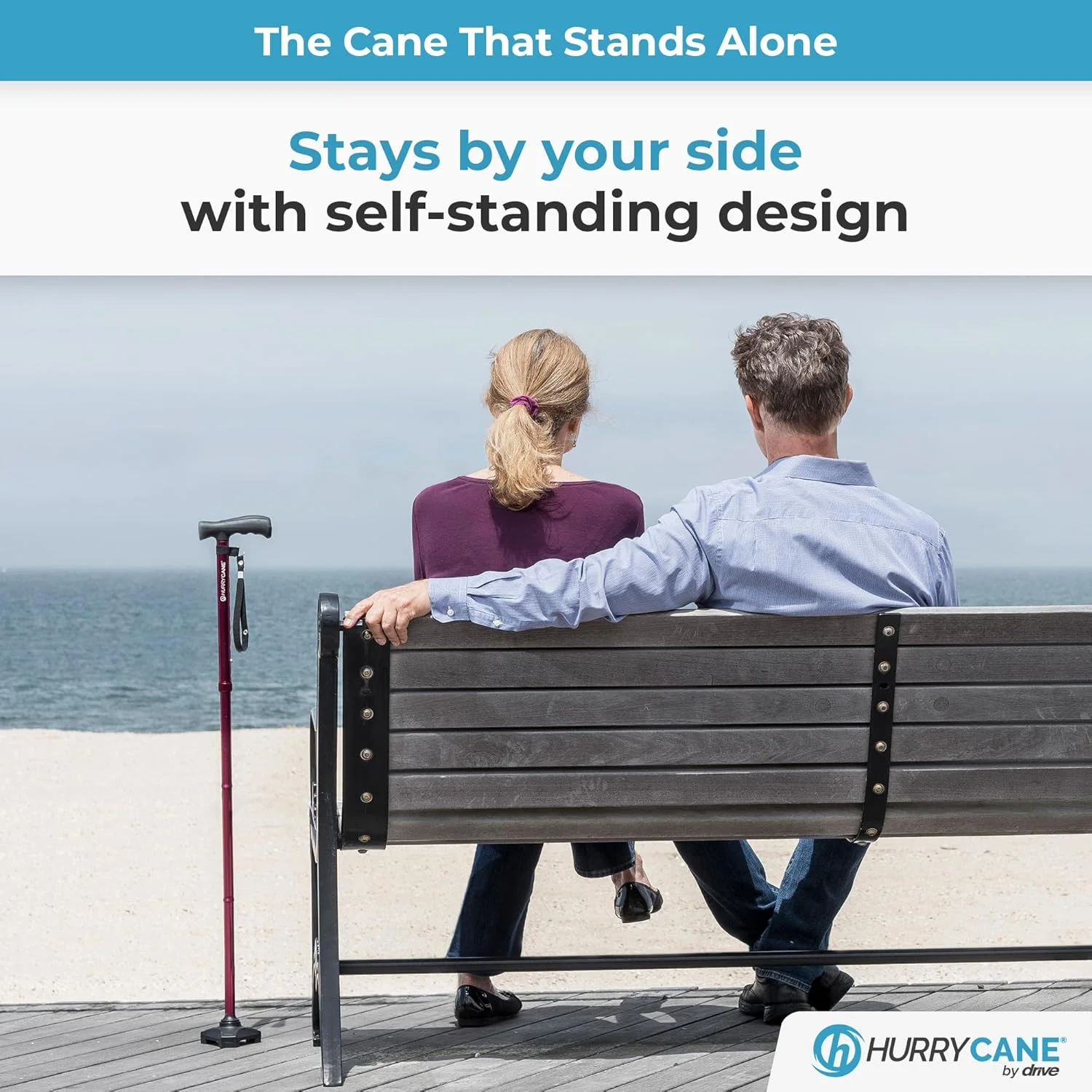 عصای تاشو مدل Freedom Edition با دسته T از HurryCane عصای تاشو مدل Freedom Edition با دسته T از HurryCane