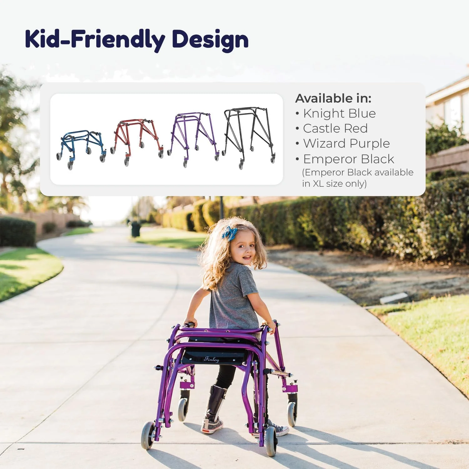 واکر خلفی نیمبو با الهام از درایو مدیکال KA1200-2GKB - واکر اطفال برای کودکان، آبی شوالیه واکر خلفی نیمبو با الهام از درایو مدیکال KA1200-2GKB - واکر اطفال برای کودکان، آبی شوالیه