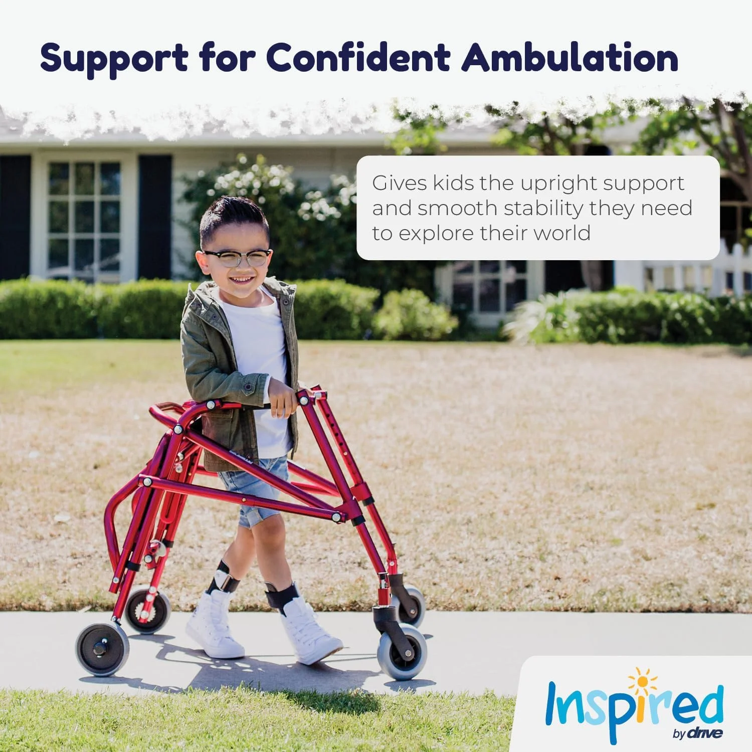 واکر خلفی نیمبو با الهام از درایو مدیکال KA1200-2GKB - واکر اطفال برای کودکان، آبی شوالیه واکر خلفی نیمبو با الهام از درایو مدیکال KA1200-2GKB - واکر اطفال برای کودکان، آبی شوالیه