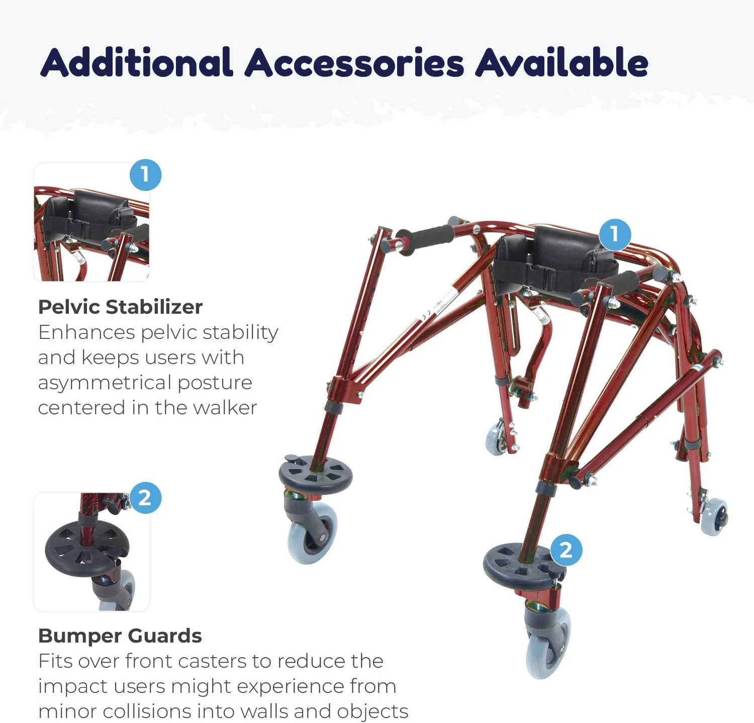 واکر خلفی نیمبو با الهام از درایو مدیکال KA1200-2GKB - واکر اطفال برای کودکان، آبی شوالیه واکر خلفی نیمبو با الهام از درایو مدیکال KA1200-2GKB - واکر اطفال برای کودکان، آبی شوالیه
