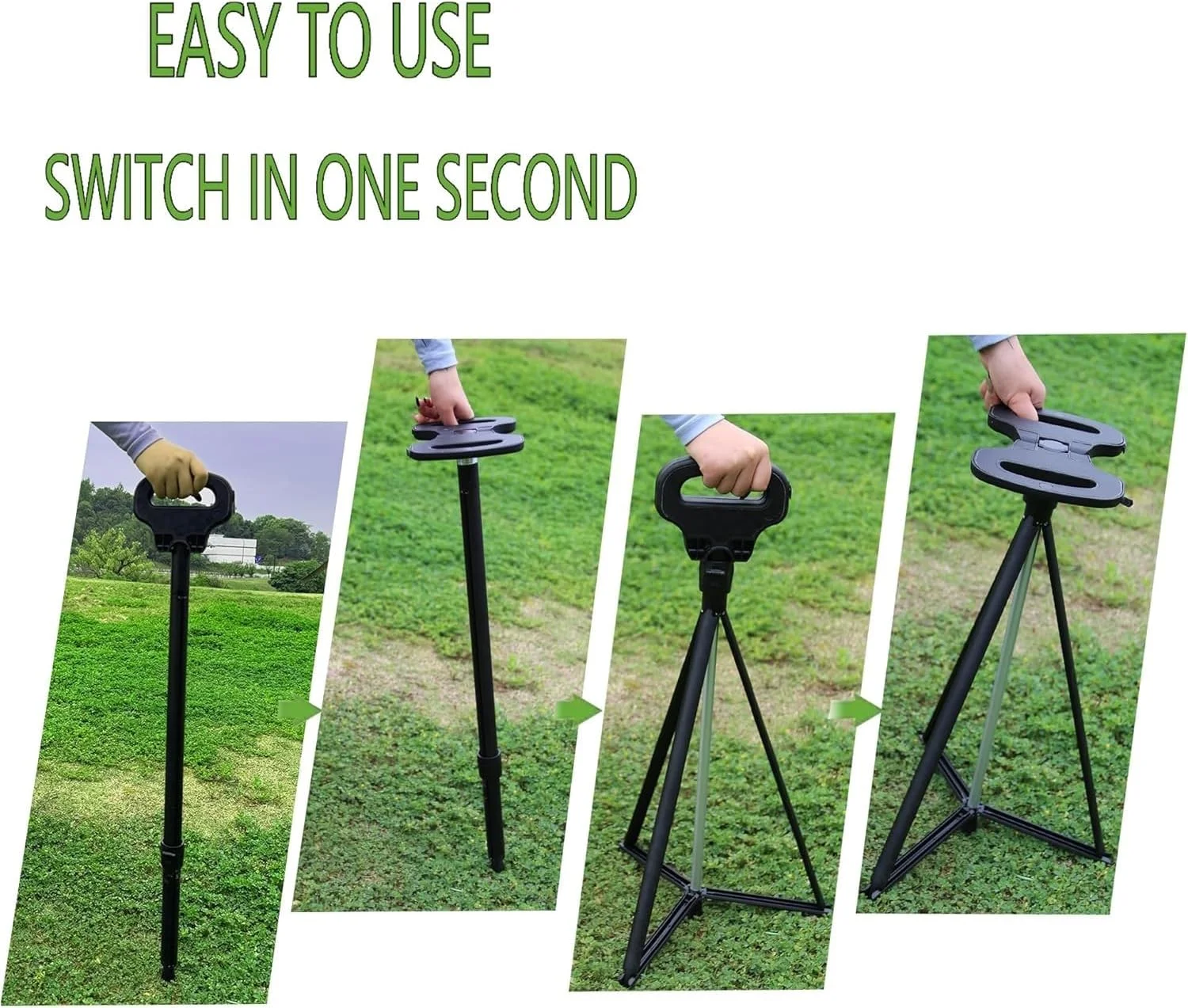 عصای پیاده روی تاشو ایکتو با صندلی، عصا صندلی شو، آلومینیوم سبک و طراحی ارگونومیک، عصای پیاده روی جمع شونده برای سالمندان، مسافرت در فضای باز، پیاده روی، 95 سانتی متر عصای پیاده روی تاشو ایکتو با صندلی، عصا صندلی شو، آلومینیوم سبک و طراحی ارگونومیک، عصای پیاده روی جمع شونده برای سالمندان، مسافرت در فضای باز، پیاده روی، 95 سانتی متر