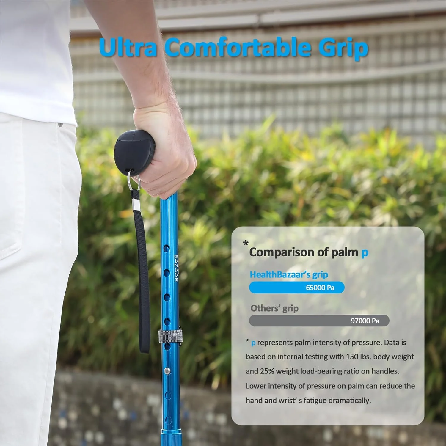 عصای پیاده روی همه کاره HEALTHBAZAAR برای آقایان و بانوان، سبک وزن، تاشو، قابل تنظیم، دارای سیستم جذب شوک، عصای پیاده روی تاشو با نوک بالشتک هوا برای سالمندان و بزرگسالان عصای پیاده روی همه کاره HEALTHBAZAAR برای آقایان و بانوان، سبک وزن، تاشو، قابل تنظیم، دارای سیستم جذب شوک، عصای پیاده روی تاشو با نوک بالشتک هوا برای سالمندان و بزرگسالان