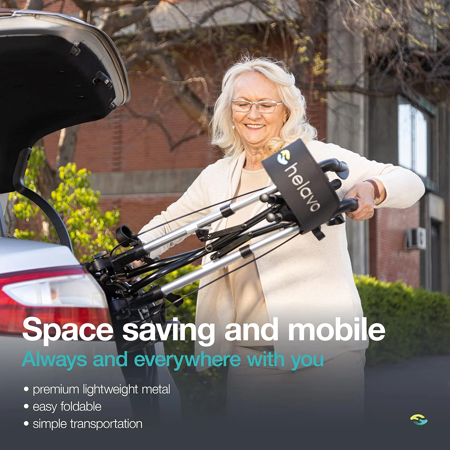 رولیتور تاشو Helavo با صندلی - واکر چرخدار آلومینیومی سبک وزن برای سالمندان و بزرگسالان رولیتور تاشو Helavo با صندلی - واکر چرخدار آلومینیومی سبک وزن برای سالمندان و بزرگسالان