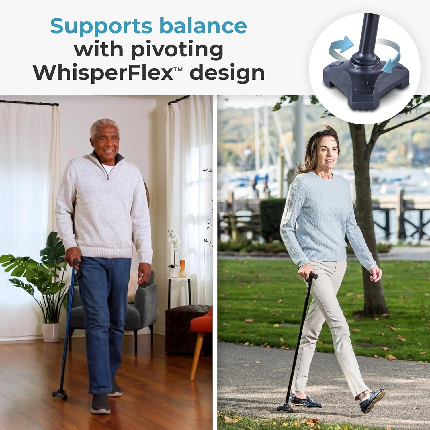 عصای تاشو مدل Freedom Edition با دسته T عصای تاشو مدل Freedom Edition با دسته T