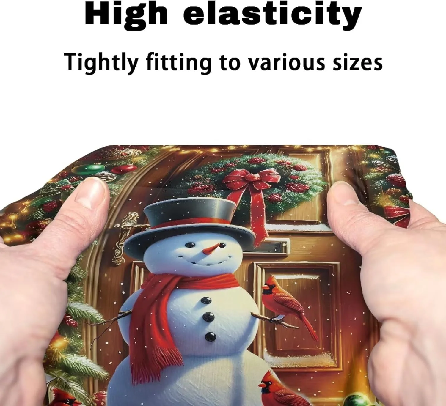 لوازم جانبی واکر کریسمس Gomyblomy برای سالمندان، روکش های نرم صندلی و پشتی واکر رولیتور، طرح آدم برفی، روکش های قابل شستشوی کوسن صندلی برای رولیتورها، دکوراسیون کریسمس برای زنان و مردان