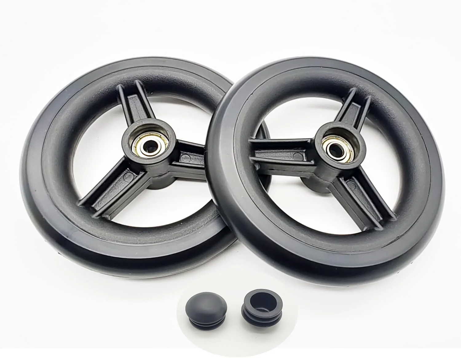 چرخ عقب یدکی رولیتور ForconMed، چرخ عقب رولیتور 6 اینچی، چرخ توپر 6 اینچی، چرخ کستر 3 پره 6 اینچی، لوازم جانبی رولیتور، قطعات جهانی، MDS86825SLRW، مجموعه 2 عددی، مشکی. چرخ عقب یدکی رولیتور ForconMed، چرخ عقب رولیتور 6 اینچی، چرخ توپر 6 اینچی، چرخ کستر 3 پره 6 اینچی، لوازم جانبی رولیتور، قطعات جهانی، MDS86825SLRW، مجموعه 2 عددی، مشکی.