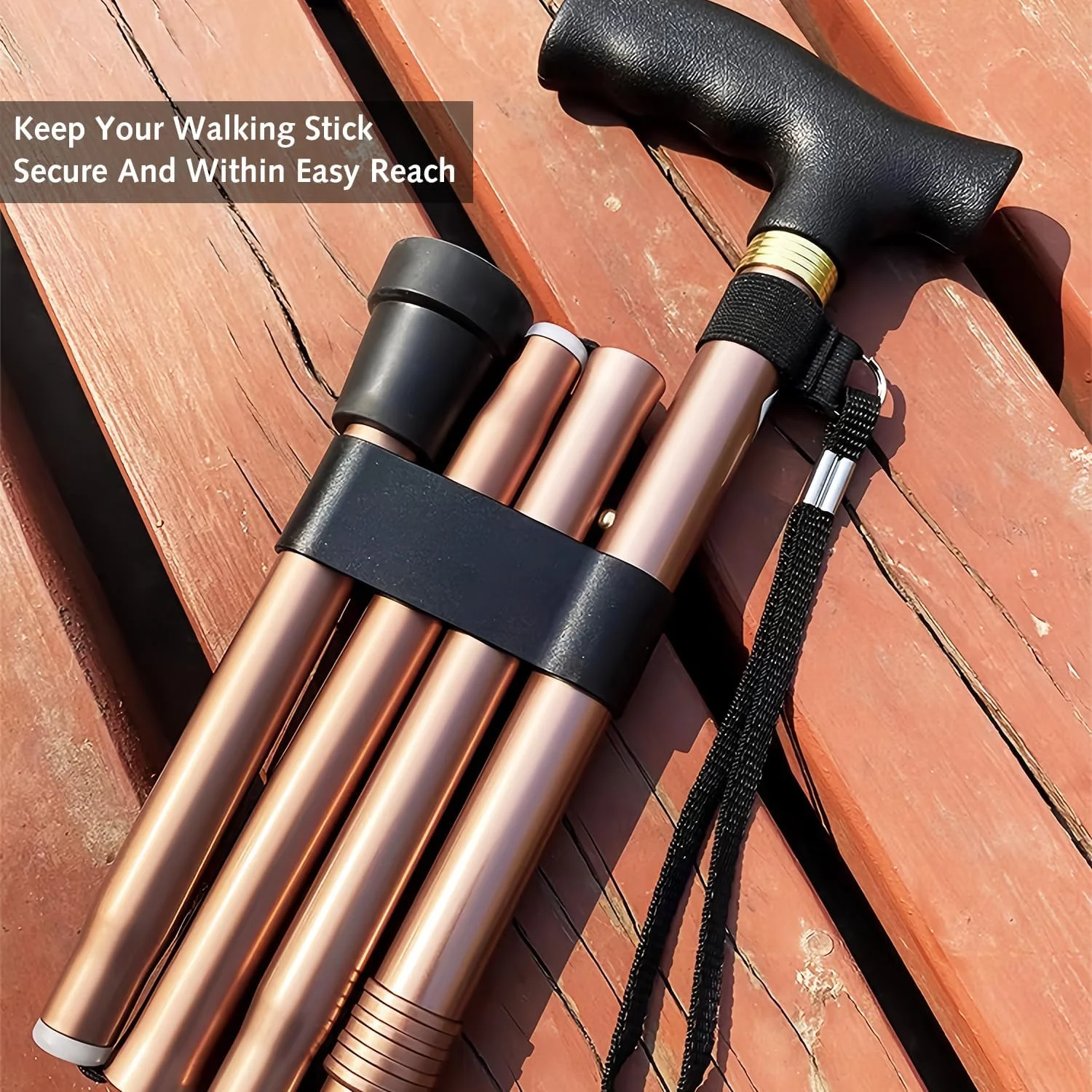 گیره نگهدارنده عصای تاشو 2 عددی، لوازم جانبی عصا، گیره نگهدارنده پلاستیکی مناسب برای اکثر عصاهای تاشو، طناب اتصال عصا، گیره محکم کننده، اتصال حلقه ای بادوام و راحت برای عصای تاشو گیره نگهدارنده عصای تاشو 2 عددی، لوازم جانبی عصا، گیره نگهدارنده پلاستیکی مناسب برای اکثر عصاهای تاشو، طناب اتصال عصا، گیره محکم کننده، اتصال حلقه ای بادوام و راحت برای عصای تاشو