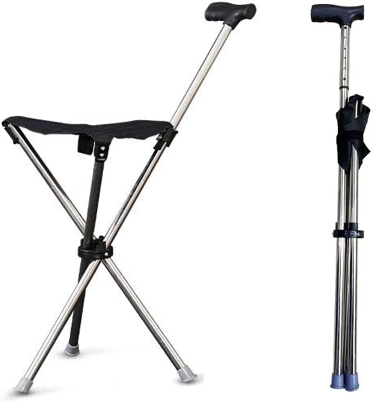 صندلی تاشو با پایه عصایی، عصا با صندلی، عصای پیاده روی تاشو برای مسافرت، عصای تعادلی سبک وزن 150 کیلوگرمی، عصای پیاده روی یونیسکس برای سالمندان، عصا و صندلی 2 در 1 سبک وزن صندلی تاشو با پایه عصایی، عصا با صندلی، عصای پیاده روی تاشو برای مسافرت، عصای تعادلی سبک وزن 150 کیلوگرمی، عصای پیاده روی یونیسکس برای سالمندان، عصا و صندلی 2 در 1 سبک وزن