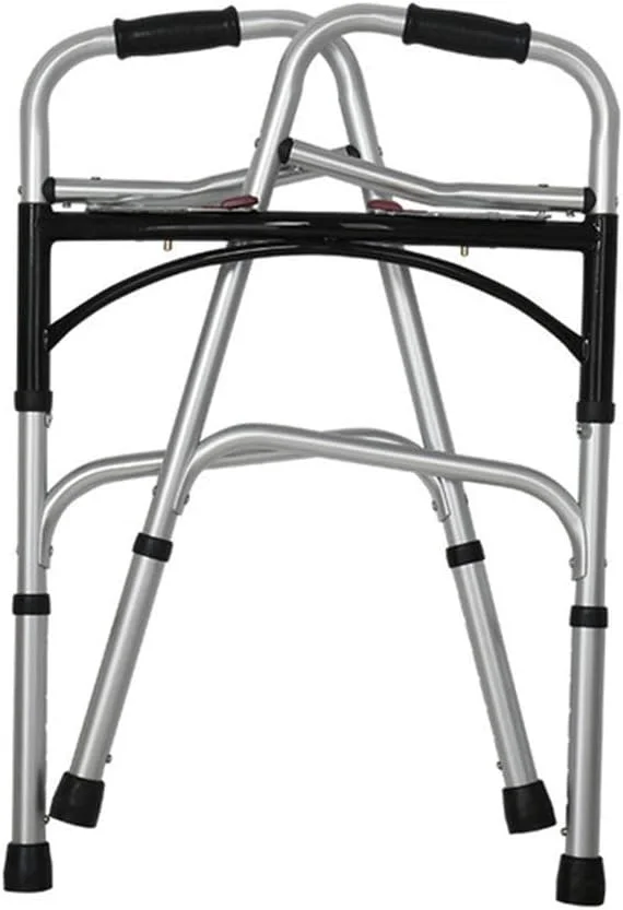 واکر تاشو با قابلیت تنظیم ارتفاع و چرخ، مناسب برای افراد مسن یا تمرین توانبخشی - سورپرایز کوچک