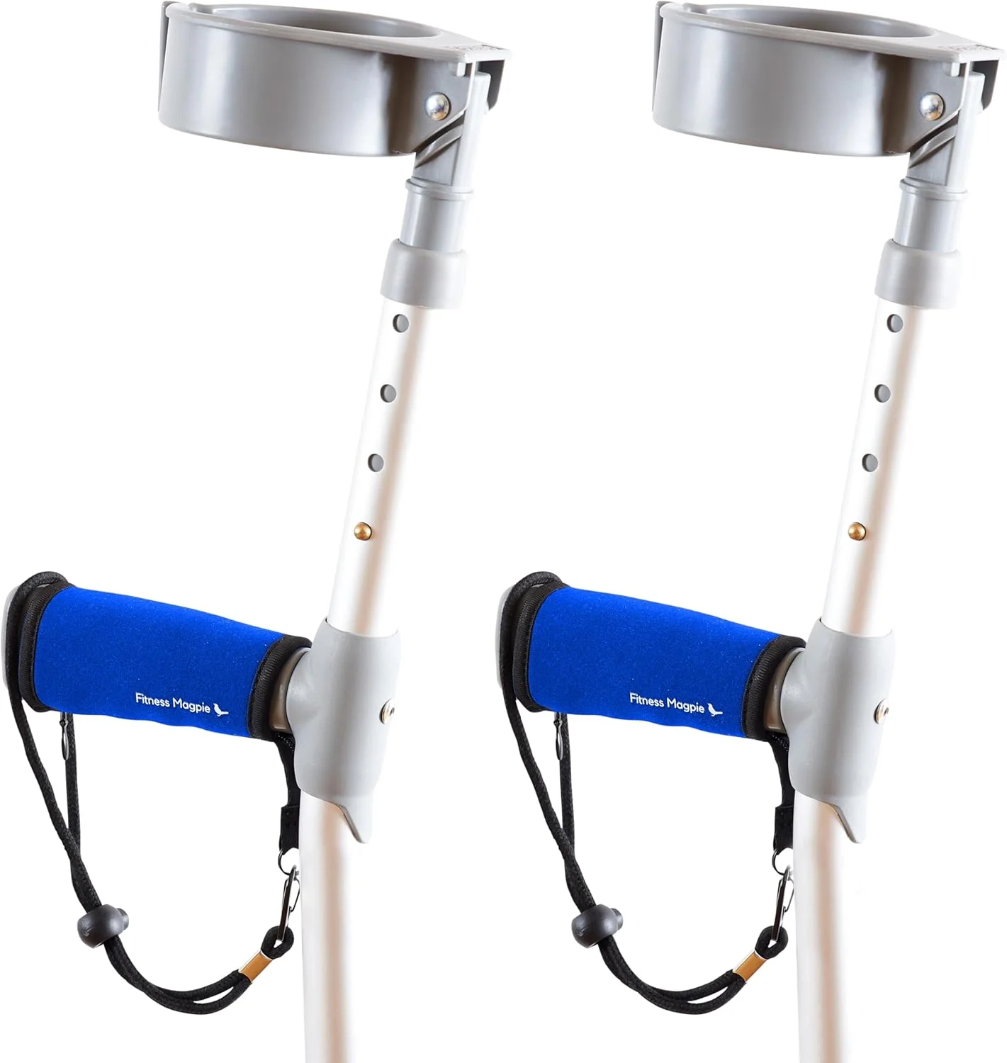 پدهای دسته عصا زیر بغل نئوپرن Fitness Magpie - دستگیره ضد لغزش راحت با فناوری بند مچ دست - یک جفت پد عصای آبی کوسن دار برای عصاهای پیاده روی انگلستان پدهای دسته عصا زیر بغل نئوپرن Fitness Magpie - دستگیره ضد لغزش راحت با فناوری بند مچ دست - یک جفت پد عصای آبی کوسن دار برای عصاهای پیاده روی انگلستان