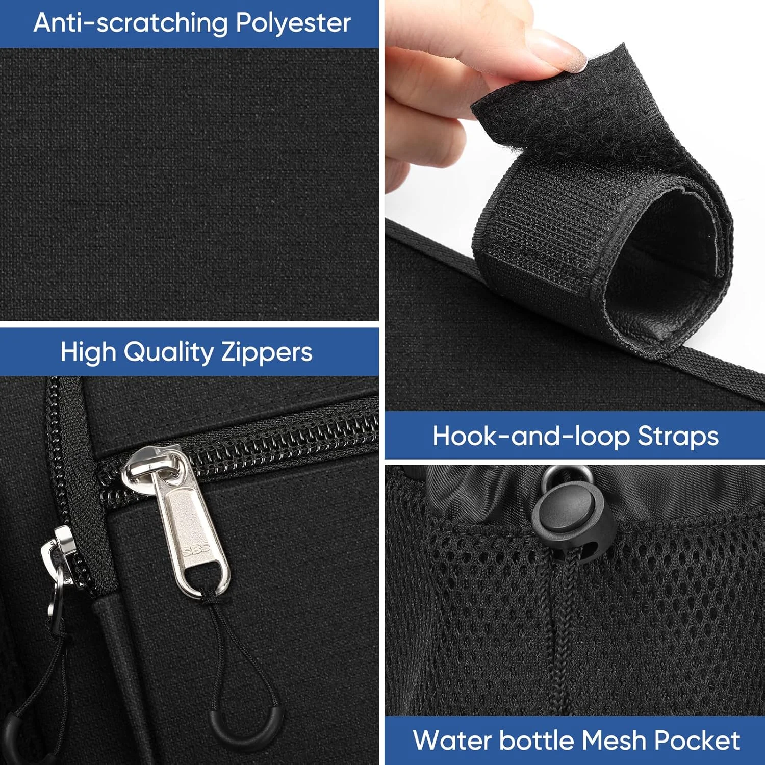 کیف نگهداری جانبی رولیتور FINPAC با جا لیوانی برای واکرهای باریاتریک، ویلچرها - سازمان دهنده لوازم جانبی رولیتور با جای تلفن، خودکار، عینک، کیف عصای تاشو برای سالمندان