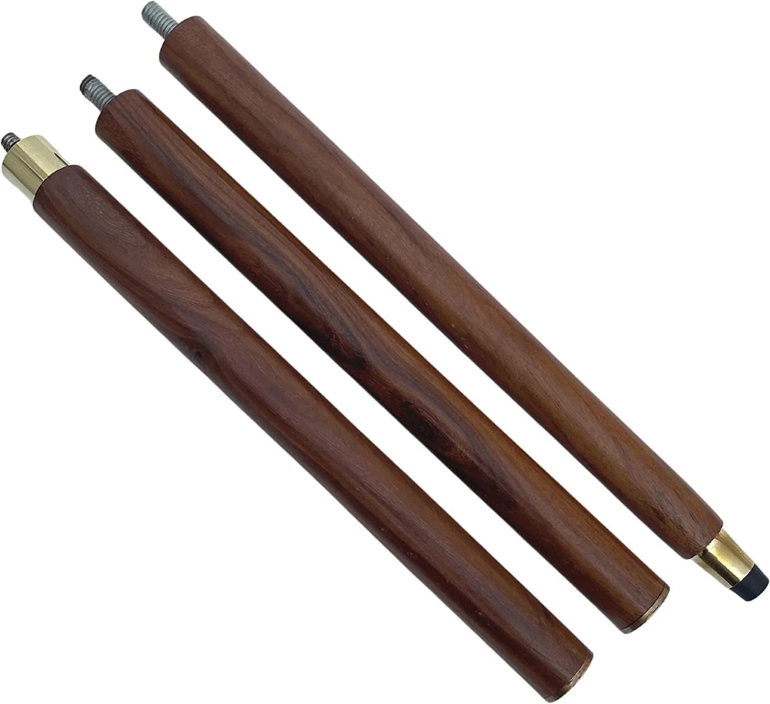 عصای پیاده روی EXNOT 37 اینچی از چوب بلوط طبیعی با دسته برنجی - عصای پیاده روی برنجی شیک و لوازم جانبی تلسکوپی تاشو زیبا از چوب طبیعی