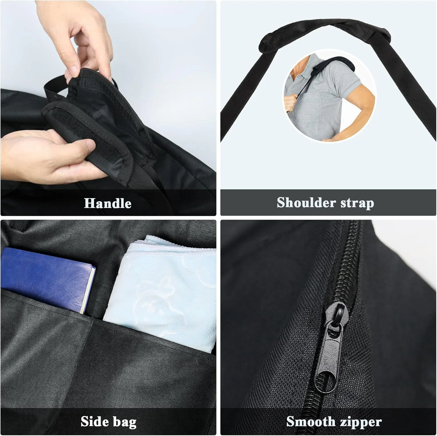 کیف رولیتور Fizentia، کیف ویلچر برای سالمندان و کالسکه، کیف واکر مسافرتی برای واکر تاشو، لوازم جانبی رولیتور تاشو (45''Lx15''Wx39''H)