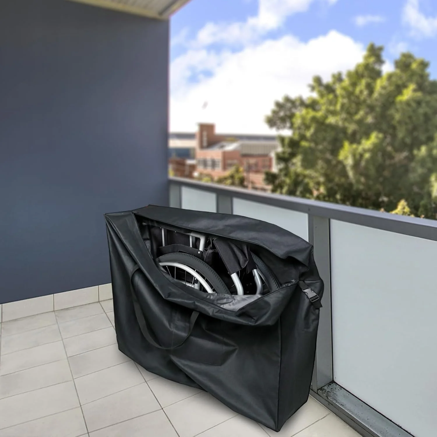 کیف رولیتور Fizentia، کیف ویلچر برای سالمندان و کالسکه، کیف واکر مسافرتی برای واکر تاشو، لوازم جانبی رولیتور تاشو (45''Lx15''Wx39''H)