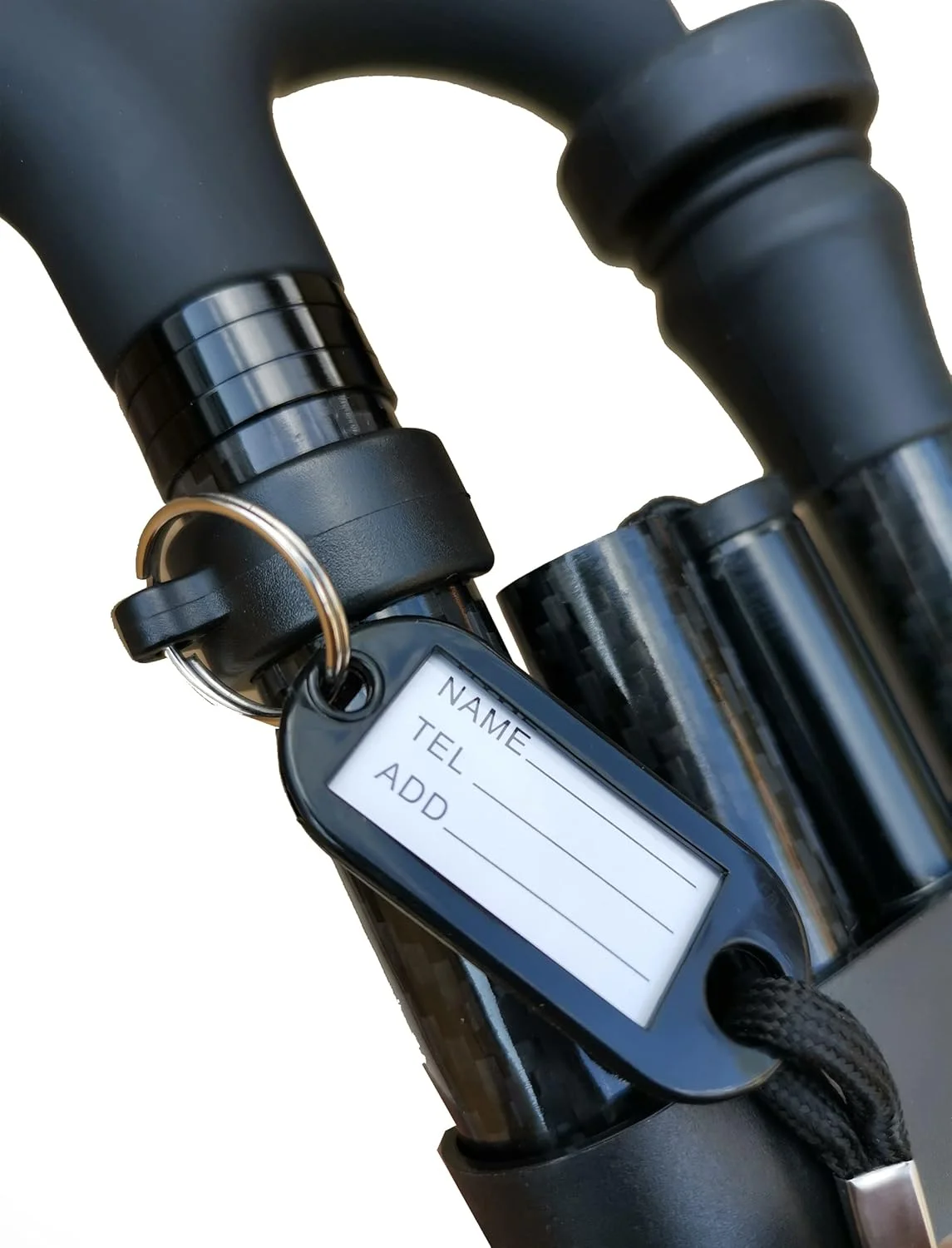 عصای پیاده روی تاشو 4 تکه فیبر کربنی لوکس Essential Products با دسته نرم - قابل تنظیم از 85 تا 95 سانتی متر عصای پیاده روی تاشو 4 تکه فیبر کربنی لوکس Essential Products با دسته نرم - قابل تنظیم از 85 تا 95 سانتی متر