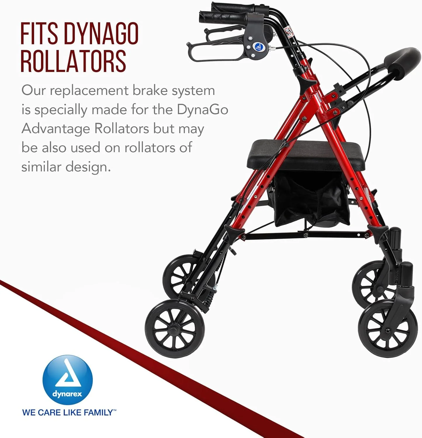 سیستم ترمز دستی رولیتور Dynarex - اهرم های ارگونومیک قفل حلقه ای، طراحی فشاری برای قفل کردن - لوازم جانبی و قطعات جایگزین رولیتور واکر - شامل 1 ترمز چپ، 1 ترمز راست و کابل ترمز سیستم ترمز دستی رولیتور Dynarex - اهرم های ارگونومیک قفل حلقه ای، طراحی فشاری برای قفل کردن - لوازم جانبی و قطعات جایگزین رولیتور واکر - شامل 1 ترمز چپ، 1 ترمز راست و کابل ترمز