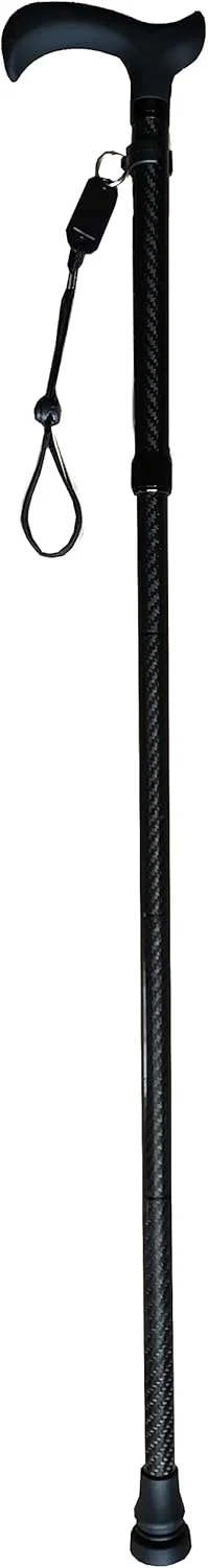 عصای پیاده روی تاشو 4 تکه فیبر کربنی لوکس Essential Products با دسته نرم - قابل تنظیم از 85 تا 95 سانتی متر عصای پیاده روی تاشو 4 تکه فیبر کربنی لوکس Essential Products با دسته نرم - قابل تنظیم از 85 تا 95 سانتی متر