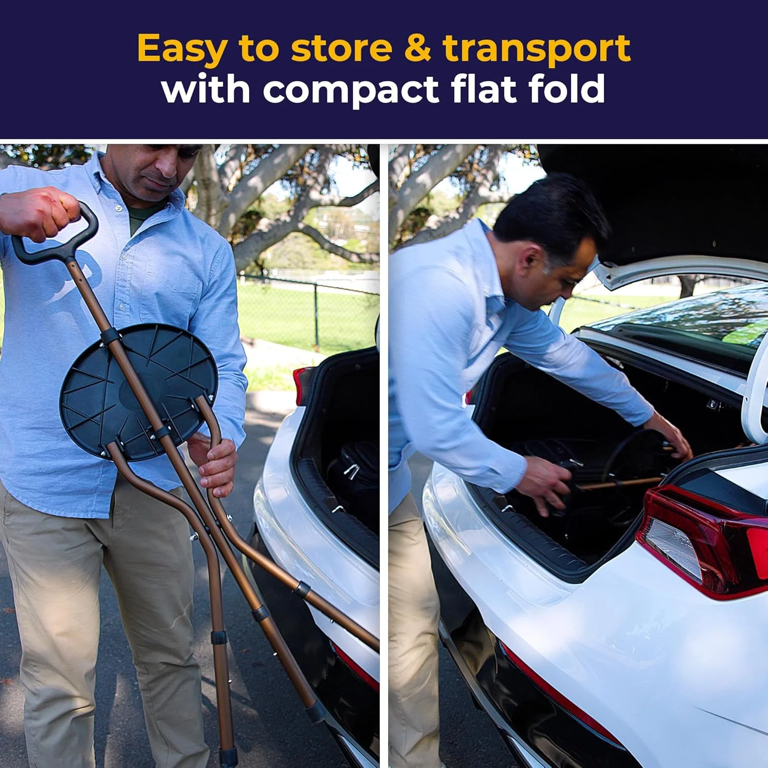 عصای تاشو صندلی دار درایو مدیکال