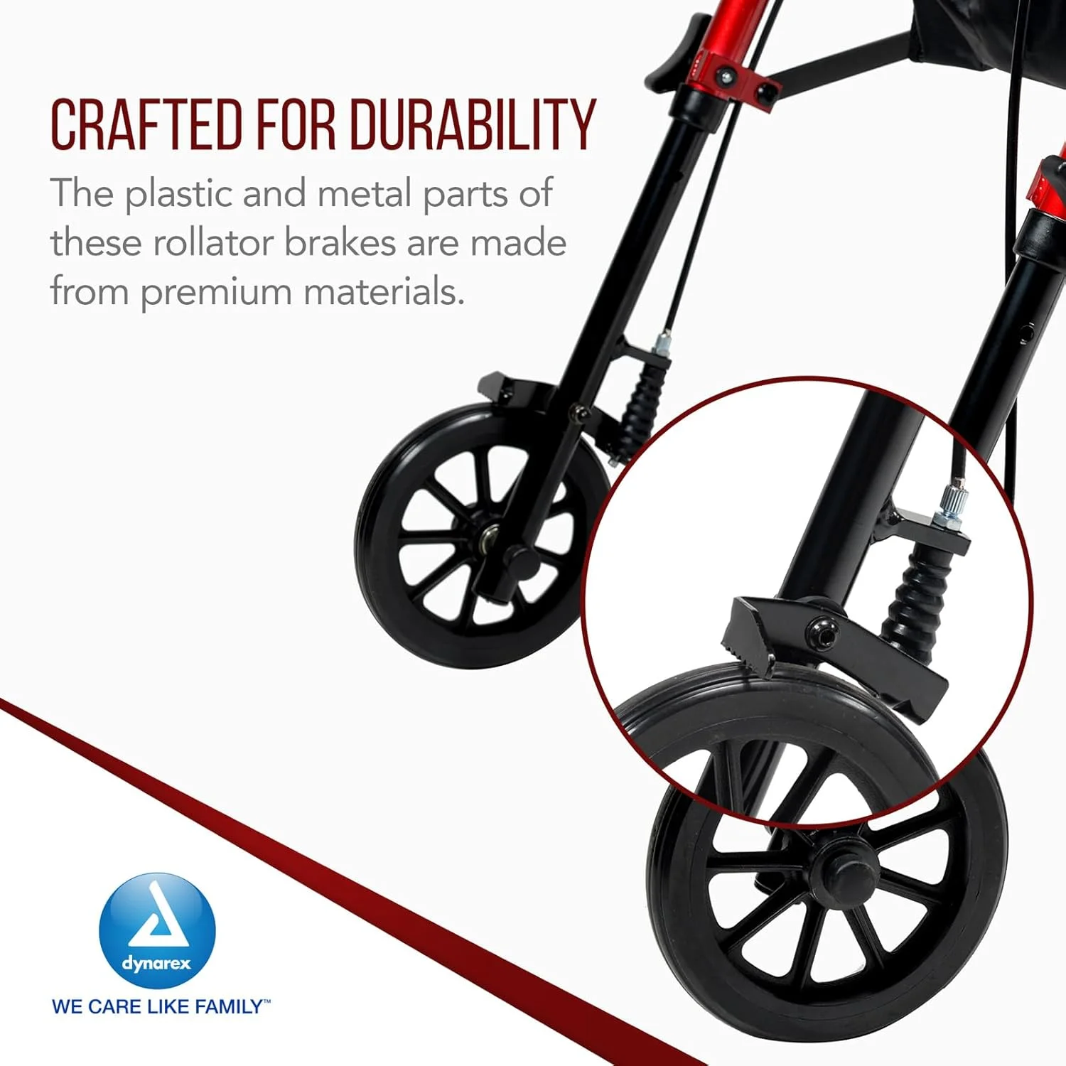 سیستم ترمز دستی رولیتور Dynarex - اهرم های ارگونومیک قفل حلقه ای، طراحی فشاری برای قفل کردن - لوازم جانبی و قطعات جایگزین رولیتور واکر - شامل 1 ترمز چپ، 1 ترمز راست و کابل ترمز سیستم ترمز دستی رولیتور Dynarex - اهرم های ارگونومیک قفل حلقه ای، طراحی فشاری برای قفل کردن - لوازم جانبی و قطعات جایگزین رولیتور واکر - شامل 1 ترمز چپ، 1 ترمز راست و کابل ترمز