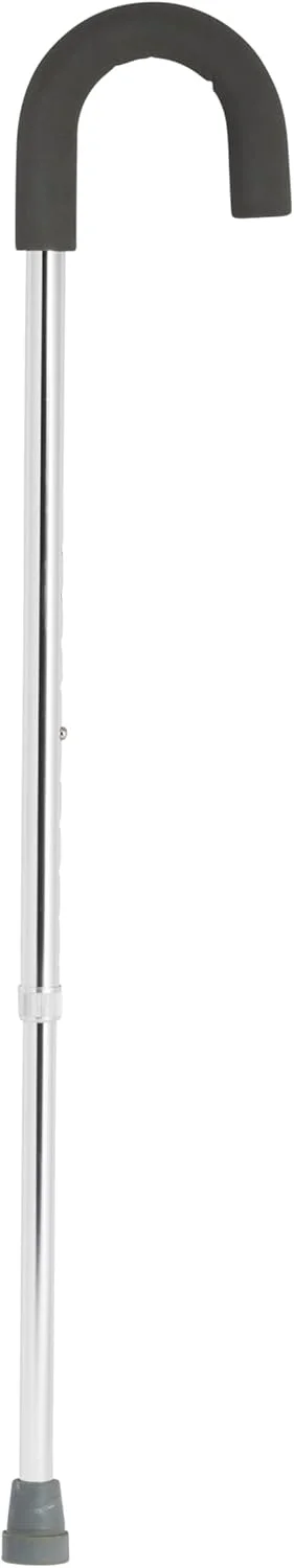 عصای پیاده روی آلومینیومی با دسته گرد و روکش فوم درایو مدیکال، نقره ای عصای پیاده روی آلومینیومی با دسته گرد و روکش فوم درایو مدیکال، نقره ای