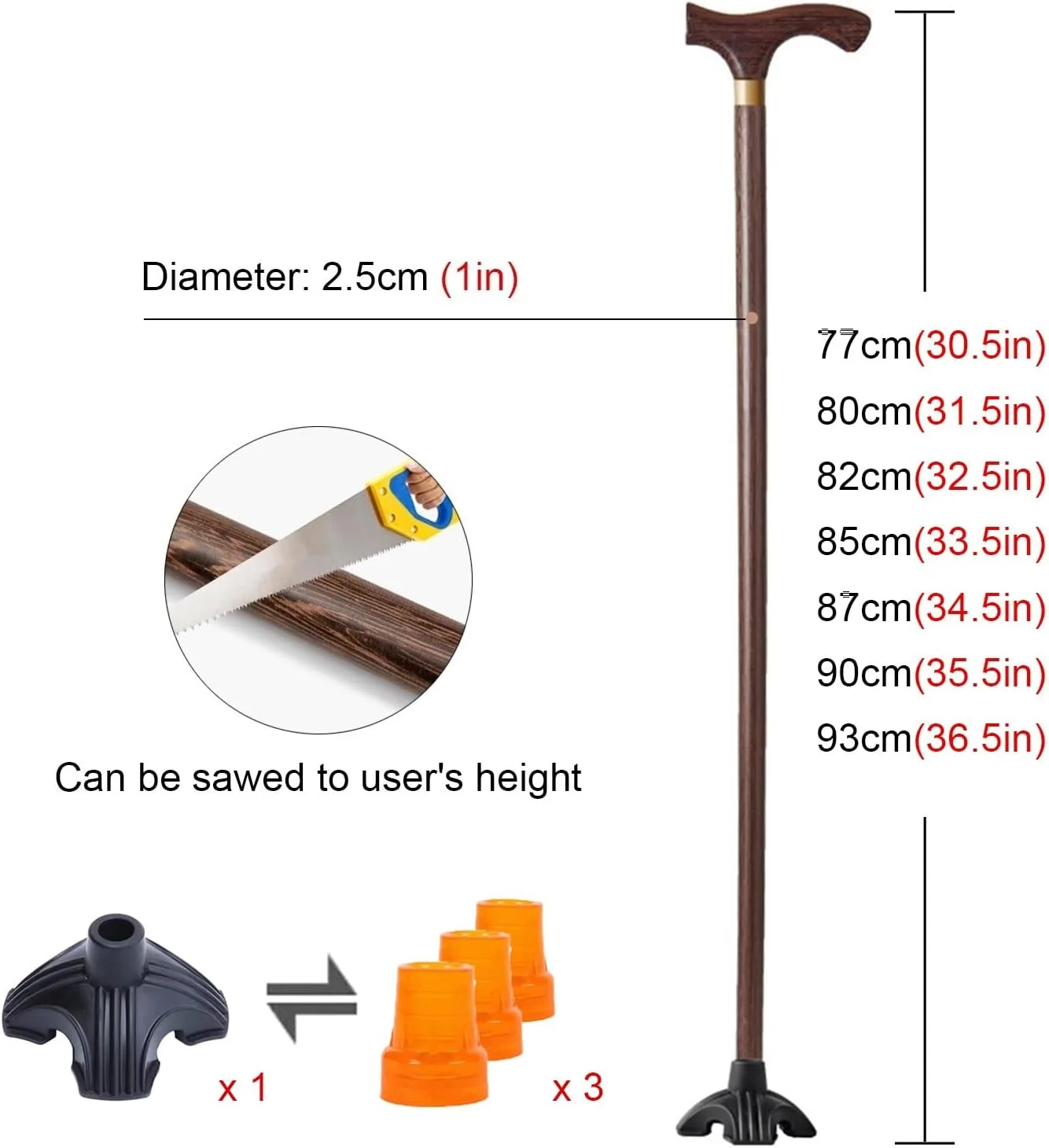 عصای پیاده روی برای مردان و زنان، عصای چوبی دست ساز با یقه و دسته ارگونومیک، عصای پیاده روی ضد لغزش کمک حرکتی برای سالمندان عصای پیاده روی برای مردان و زنان، عصای چوبی دست ساز با یقه و دسته ارگونومیک، عصای پیاده روی ضد لغزش کمک حرکتی برای سالمندان