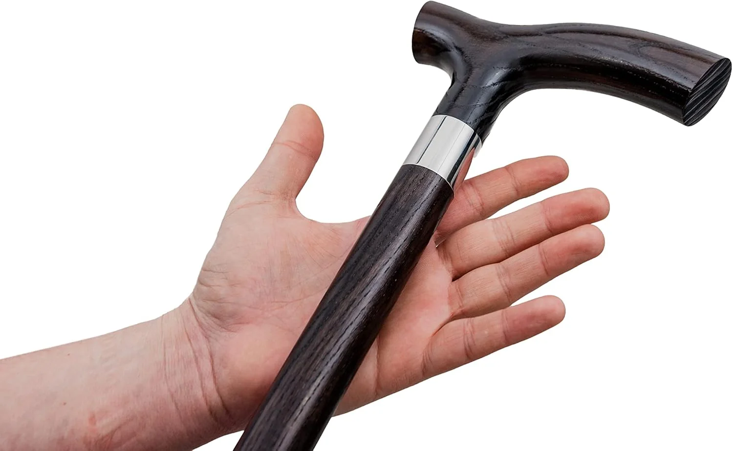 عصای پیاده روی چوبی دست ساز دکتر واتسون با دسته فریتز عصای پیاده روی چوبی دست ساز دکتر واتسون با دسته فریتز