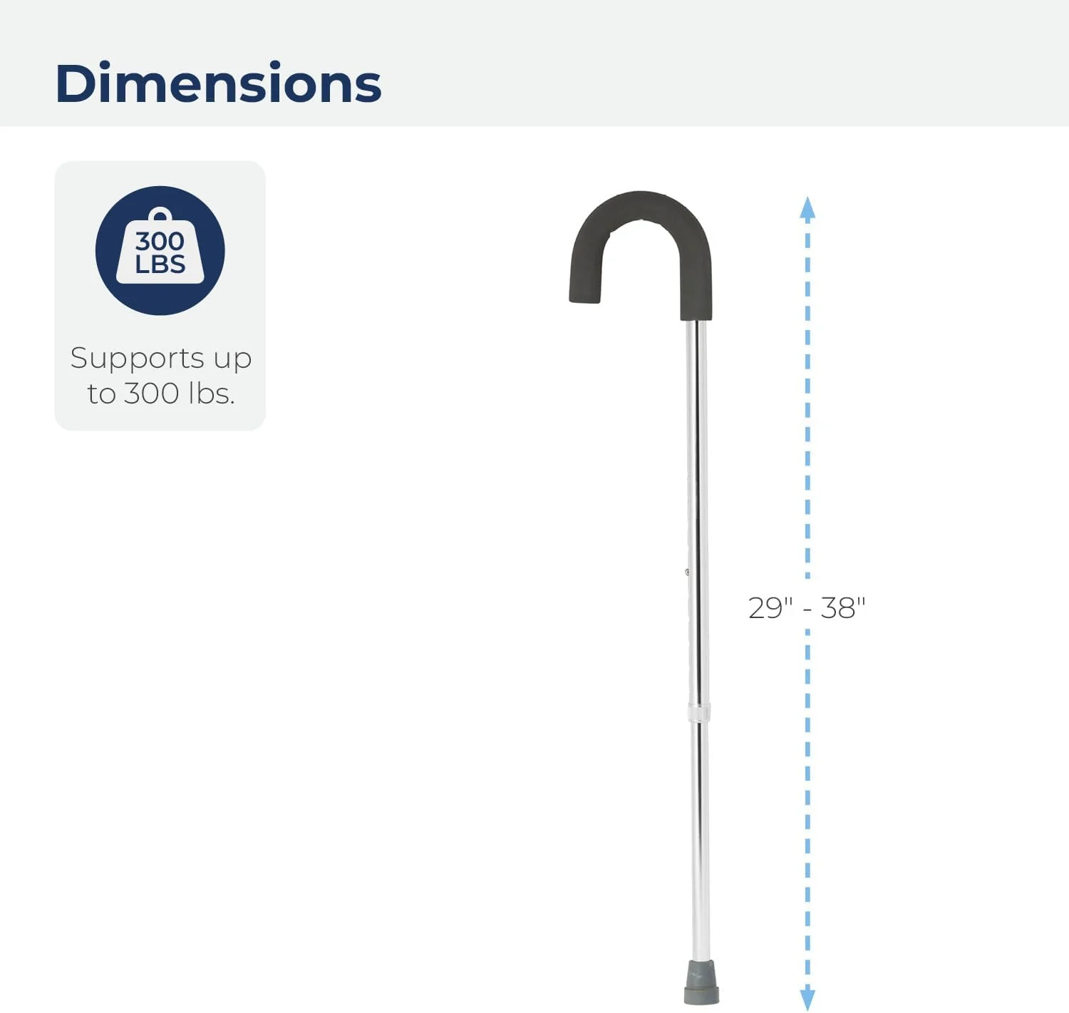 عصای پیاده روی آلومینیومی با دسته گرد و روکش فوم درایو مدیکال، نقره ای عصای پیاده روی آلومینیومی با دسته گرد و روکش فوم درایو مدیکال، نقره ای