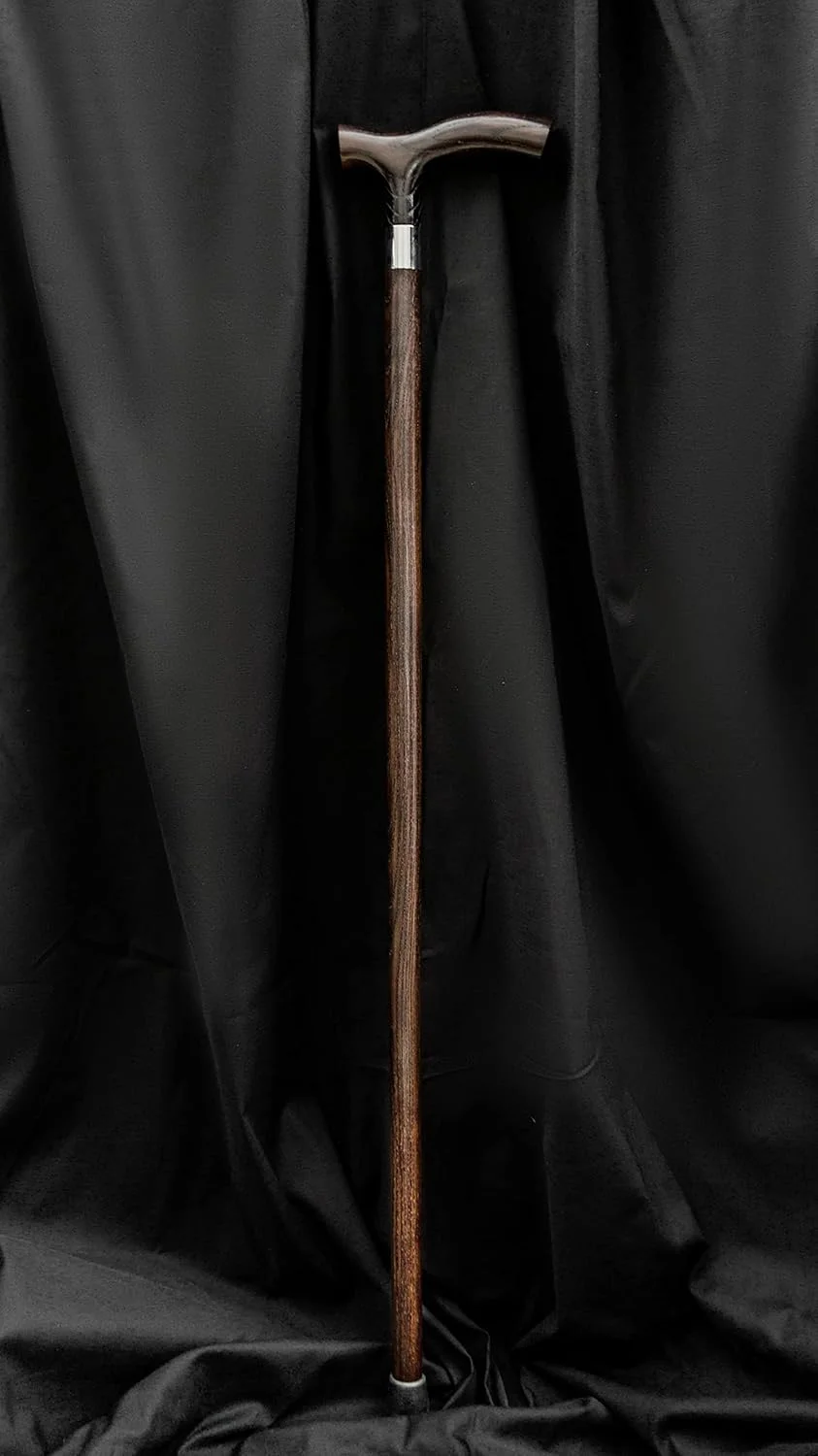 عصای پیاده روی چوبی دست ساز دکتر واتسون با دسته فریتز عصای پیاده روی چوبی دست ساز دکتر واتسون با دسته فریتز